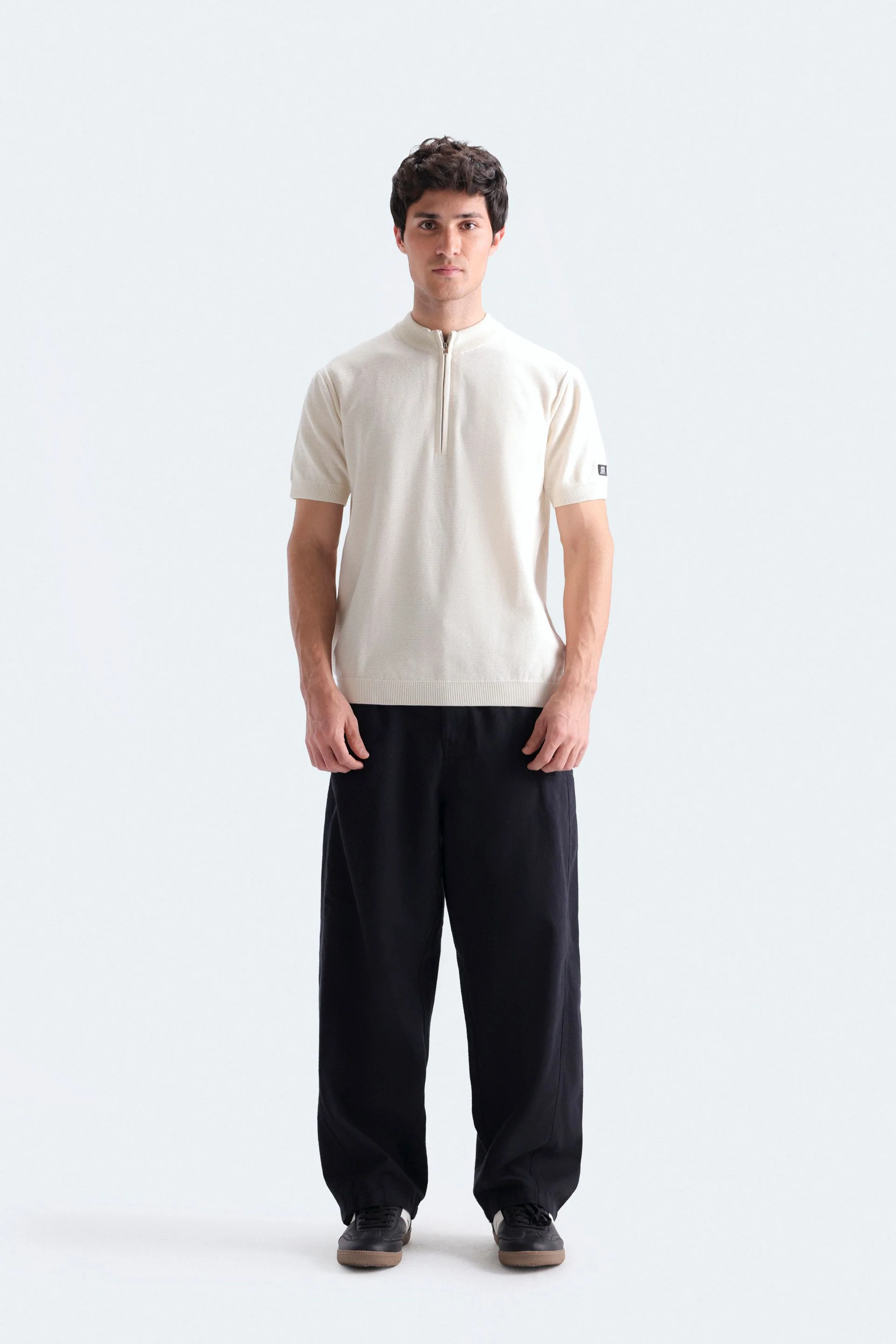 Quarter Zip-Up Polo Shirt - Image 8