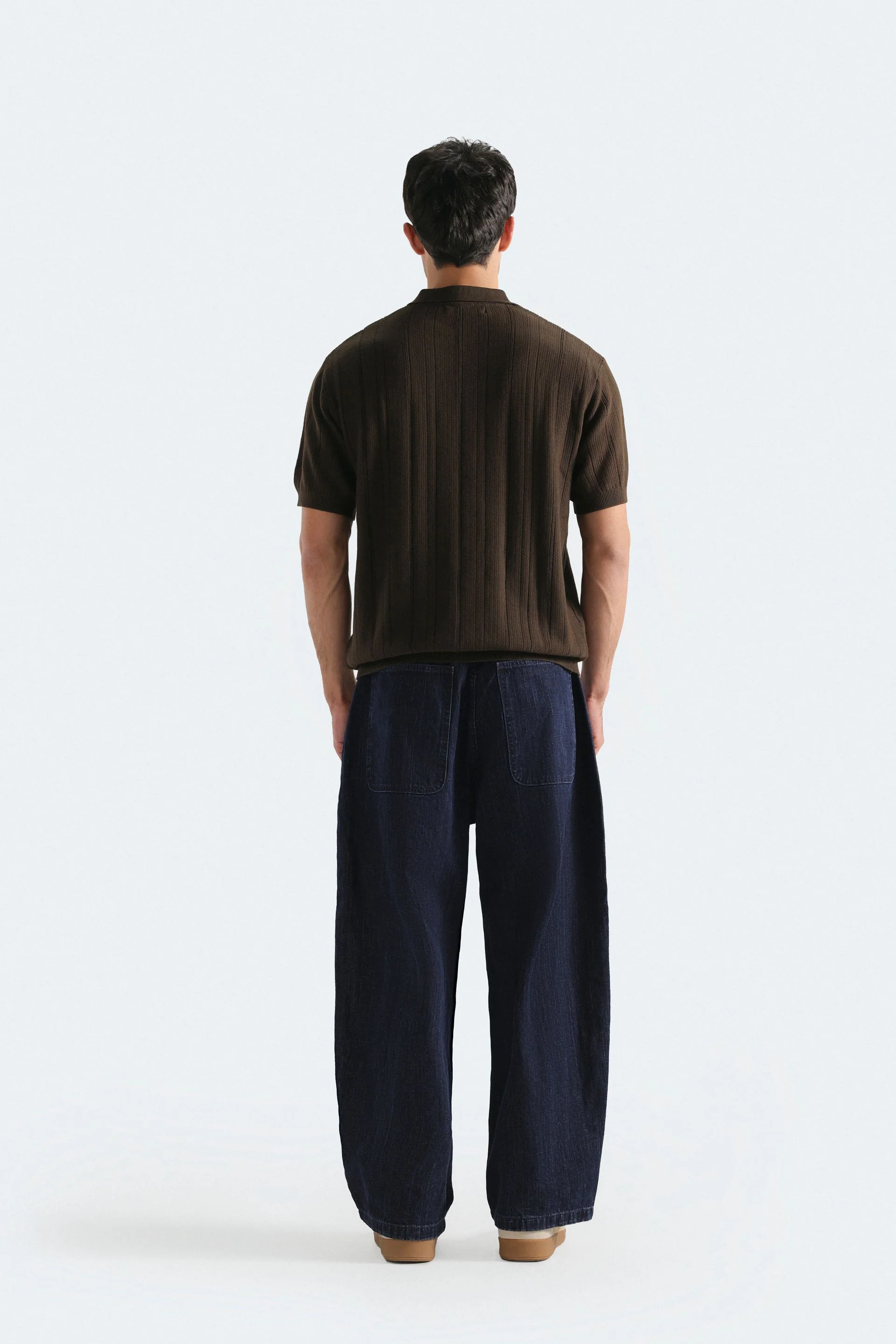 Textured Knit Polo Shirt - Image 21