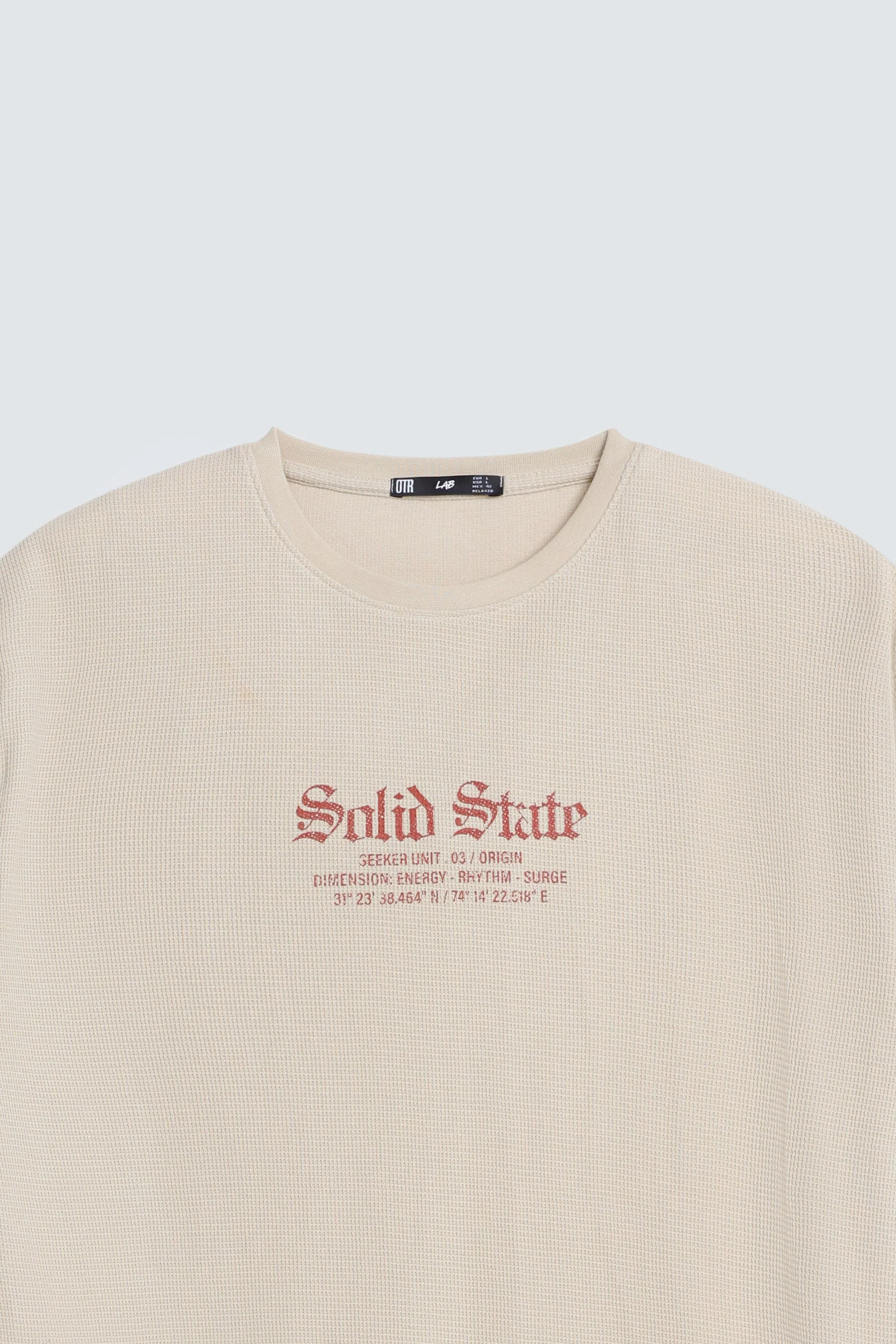 Textured Slogan Print T-Shirt - Image 6