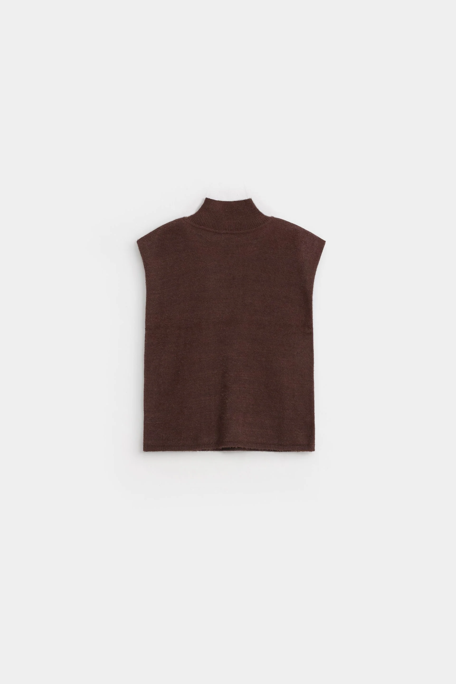 Funnel Neck Sleeveless Sweater - Image 7