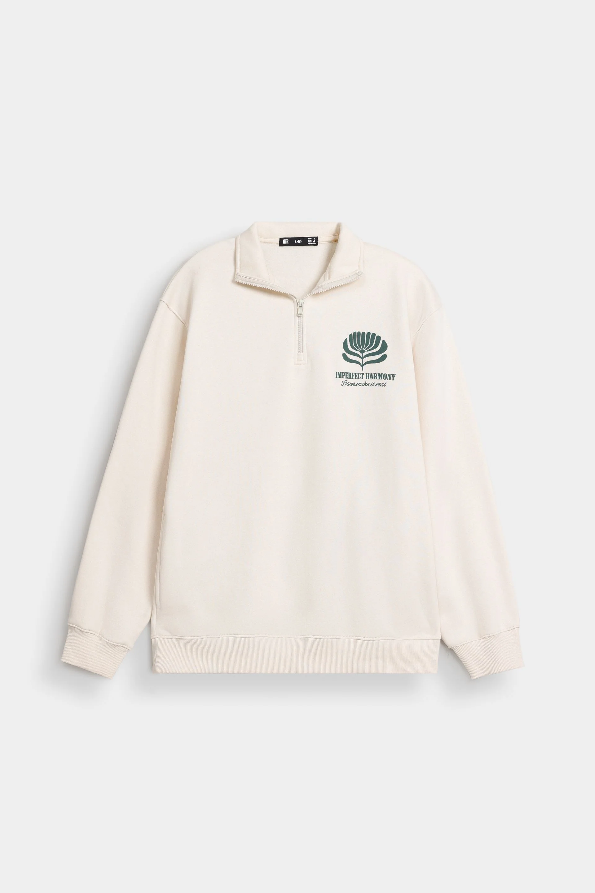 Graphic Quarter Zip-Up Sweatshirt - Image 6