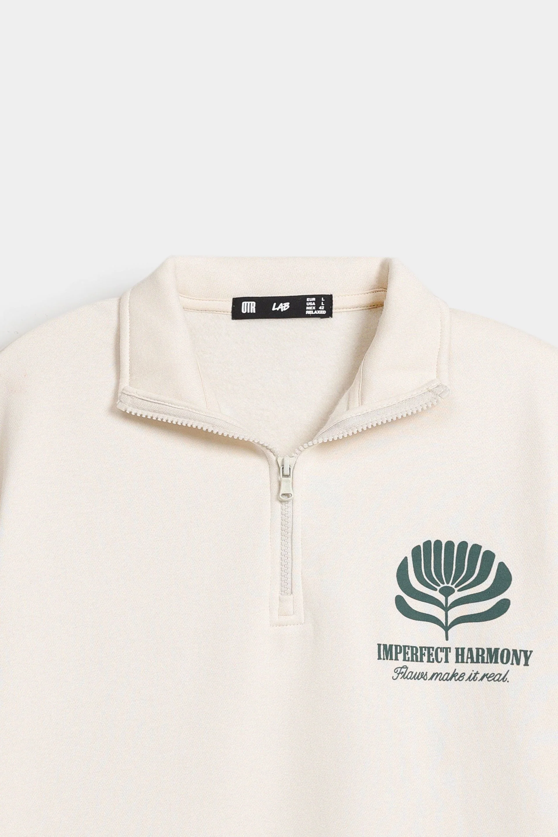 Graphic Quarter Zip-Up Sweatshirt - Image 7