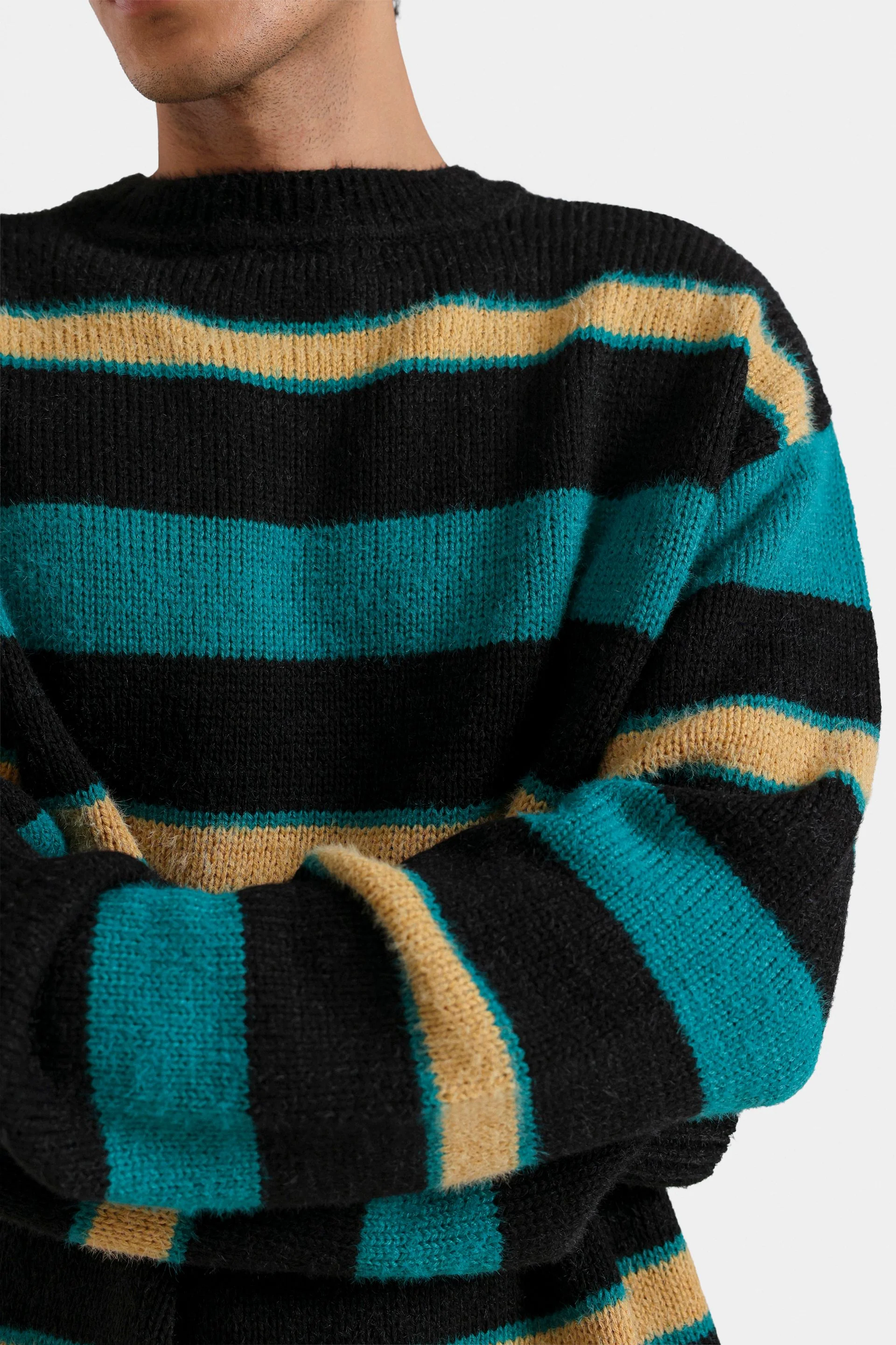 Knitted Striped Sweater - Image 2