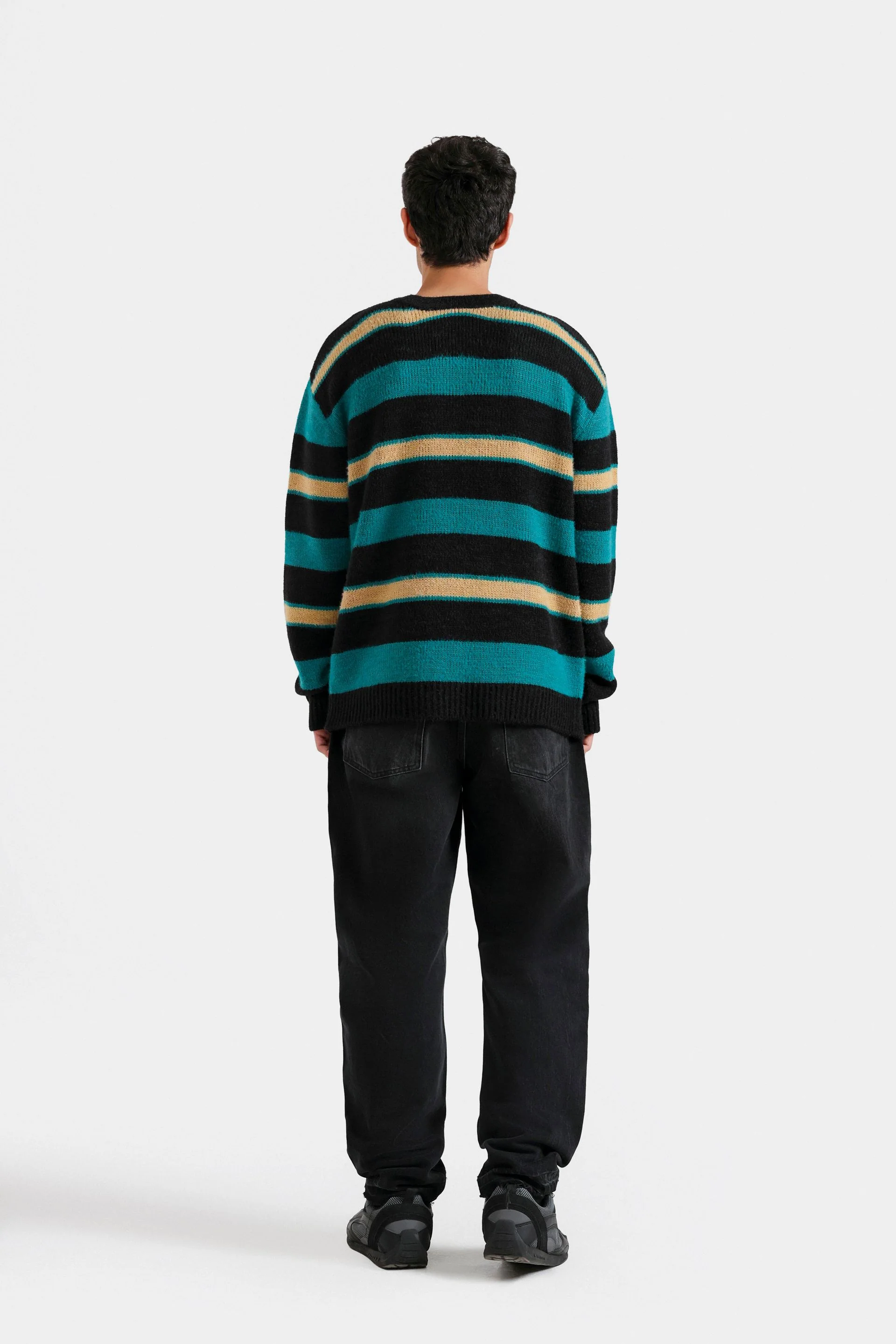 Knitted Striped Sweater - Image 4