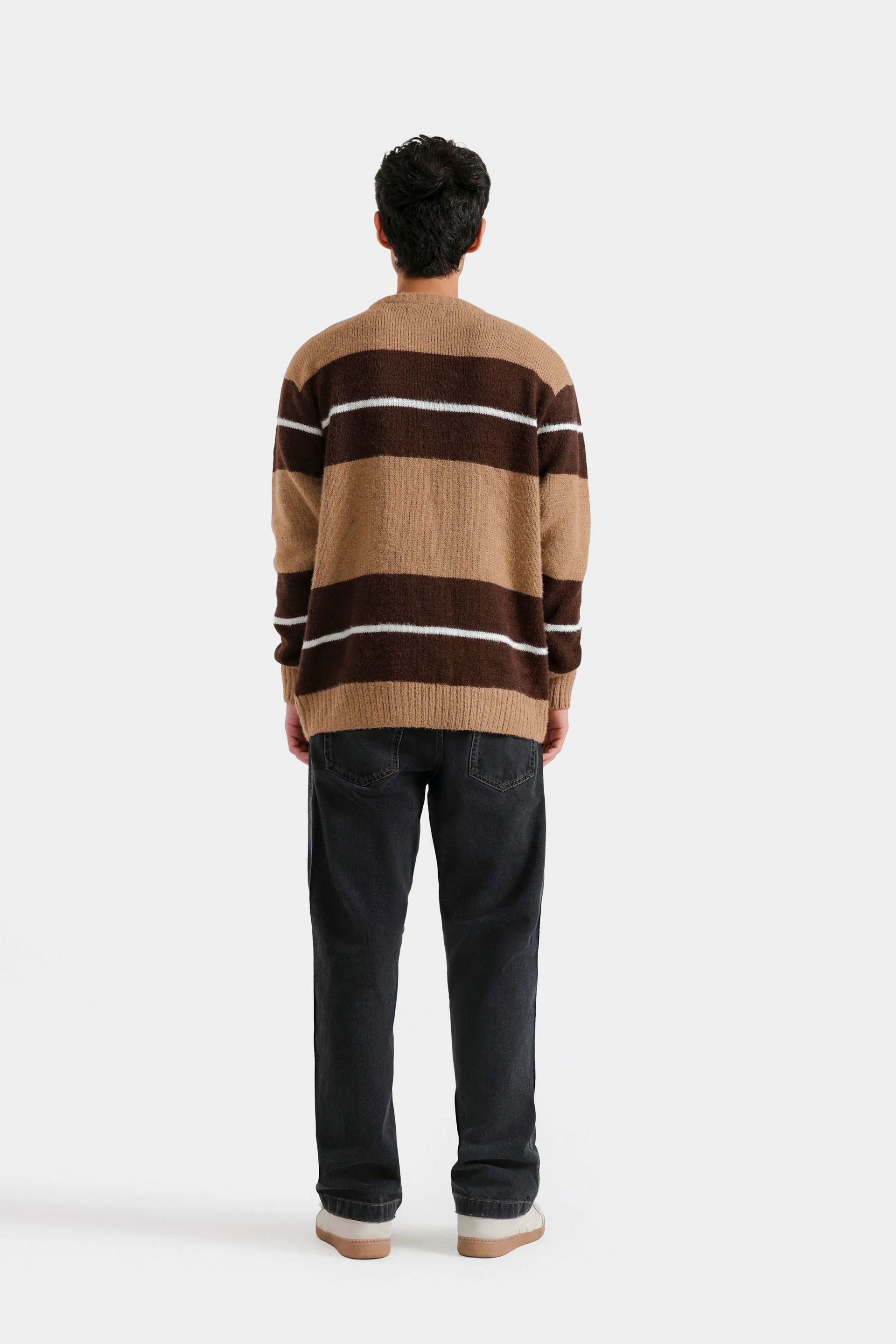 Knitted Striped Sweater - Image 4