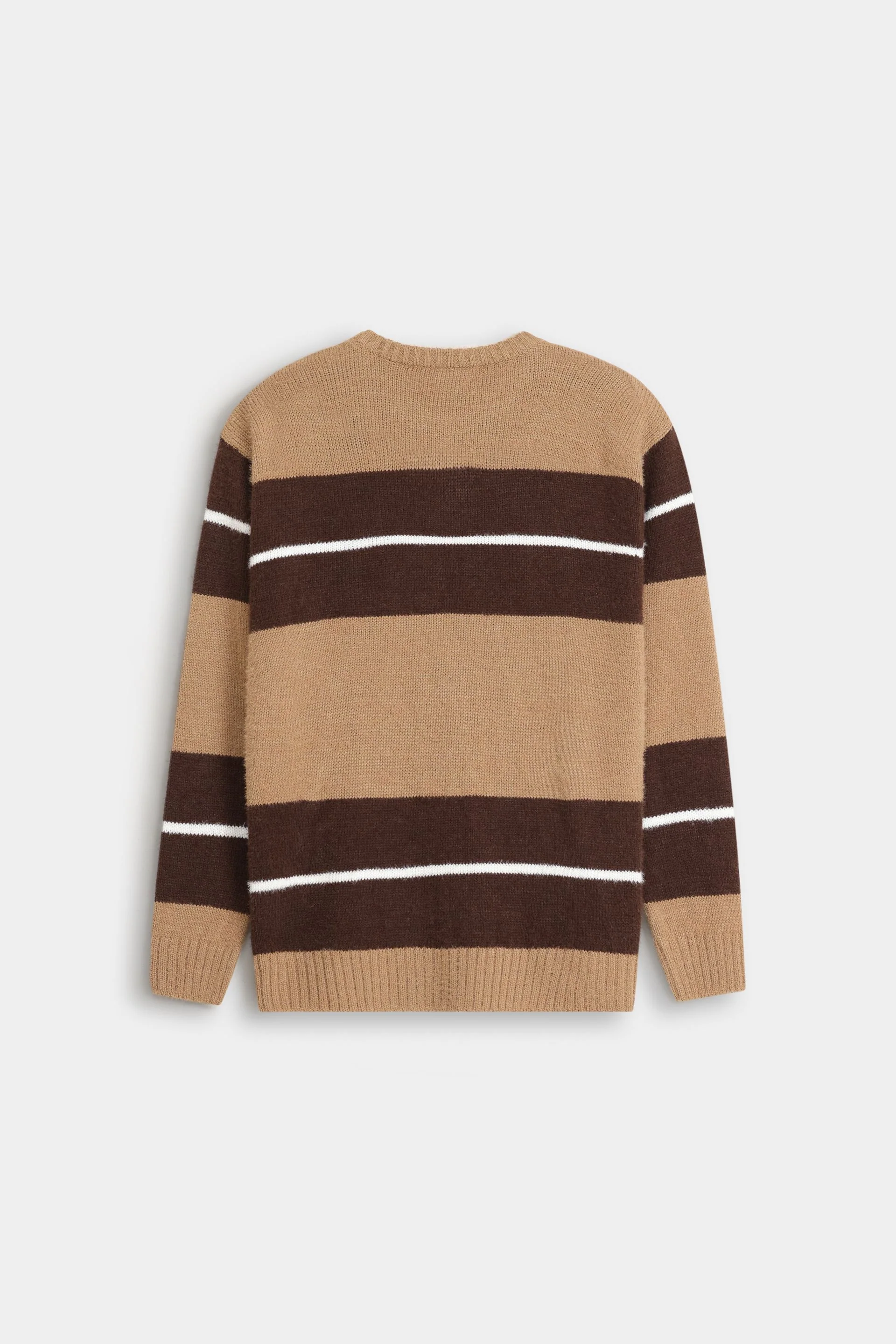 Knitted Striped Sweater - Image 7