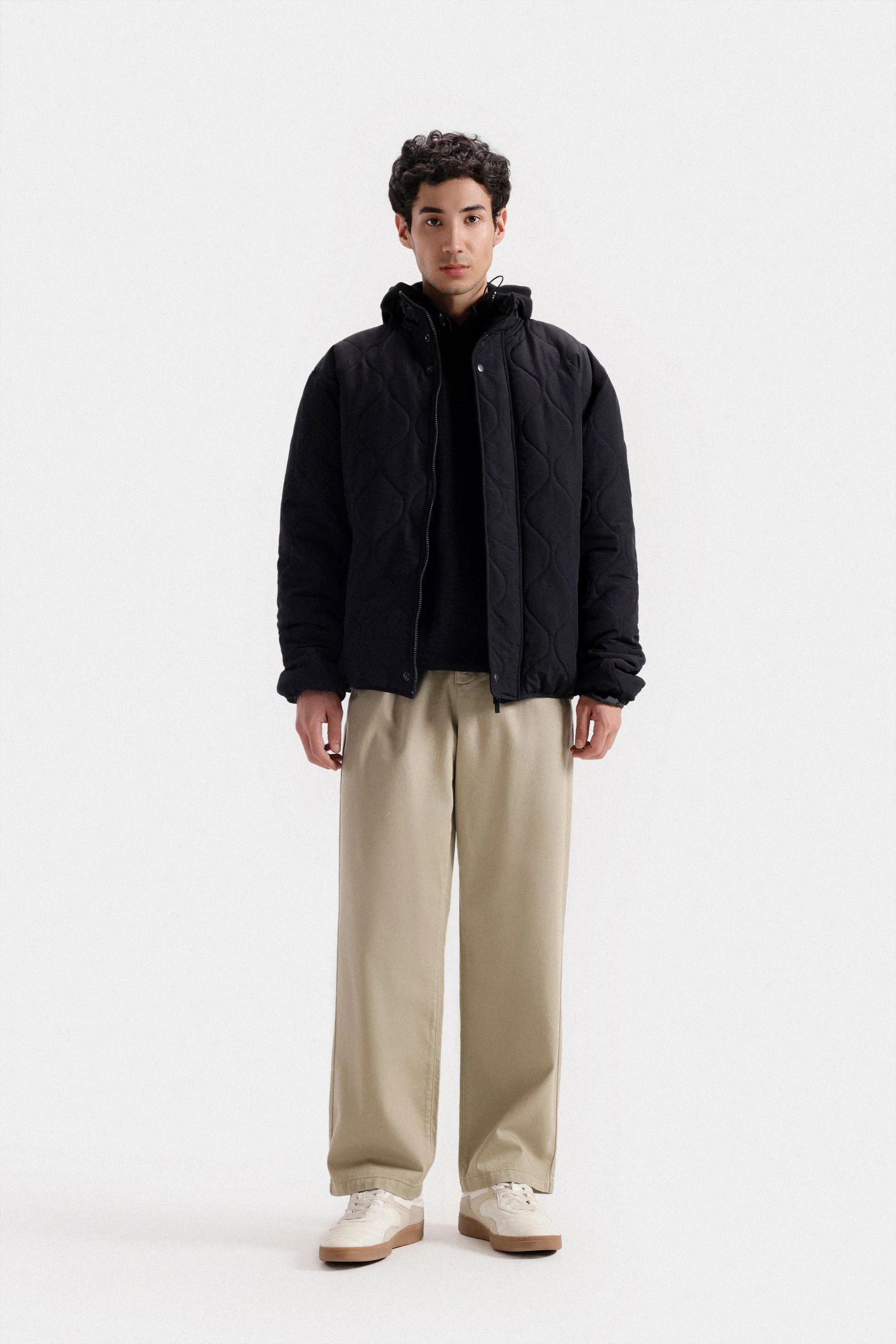 Mock-Neck Quilted Puffer Jacket - Image 8