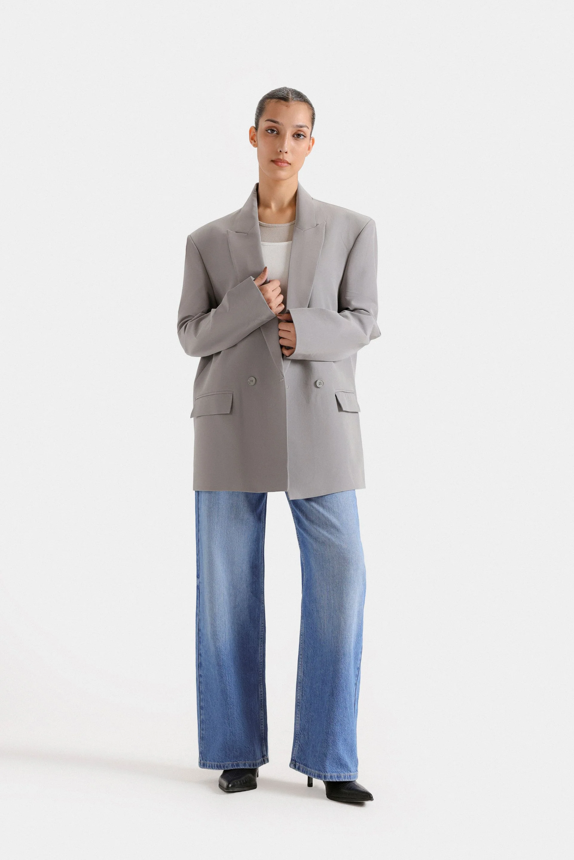 Notch Collar Blazer