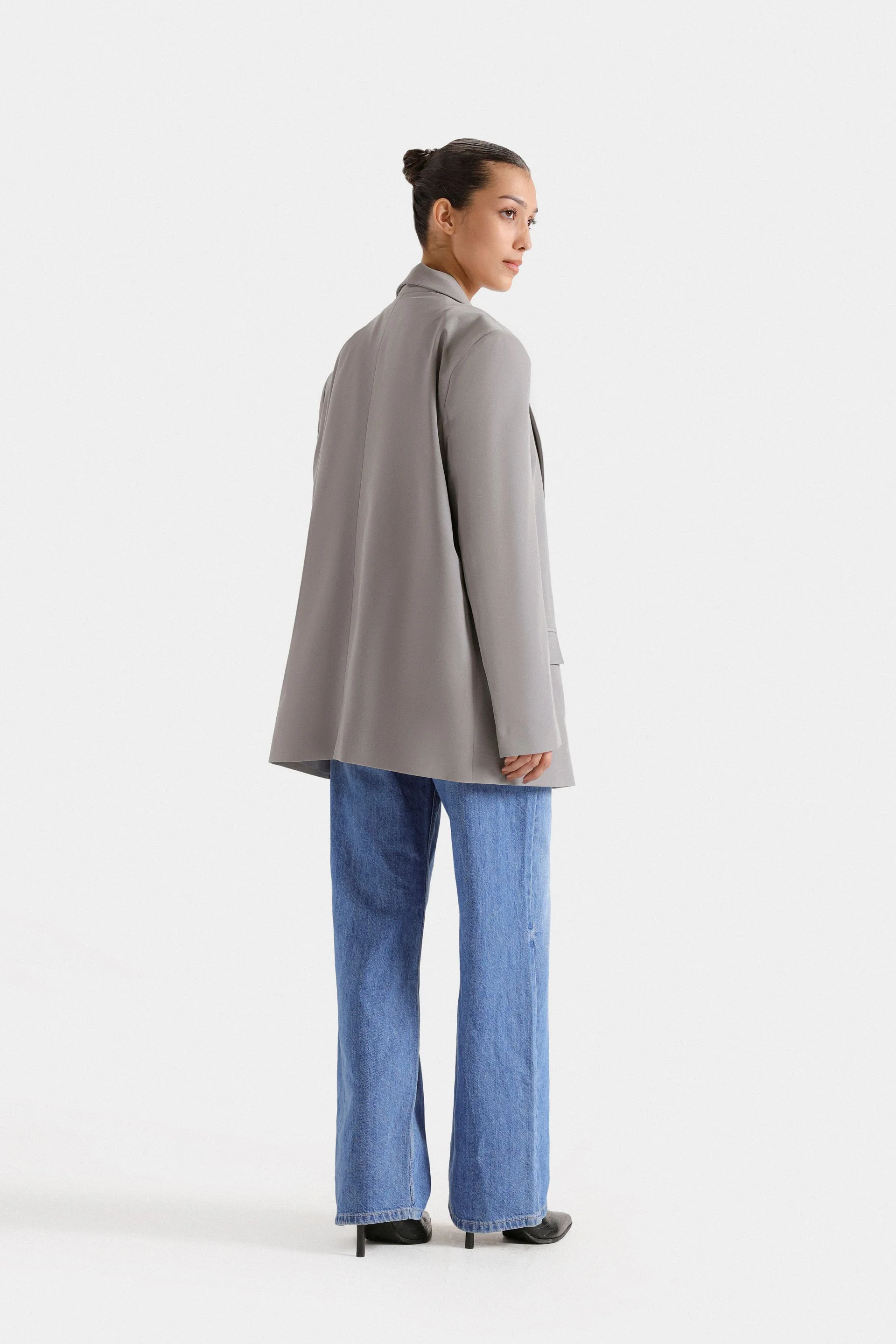 Notch Collar Blazer - Image 4