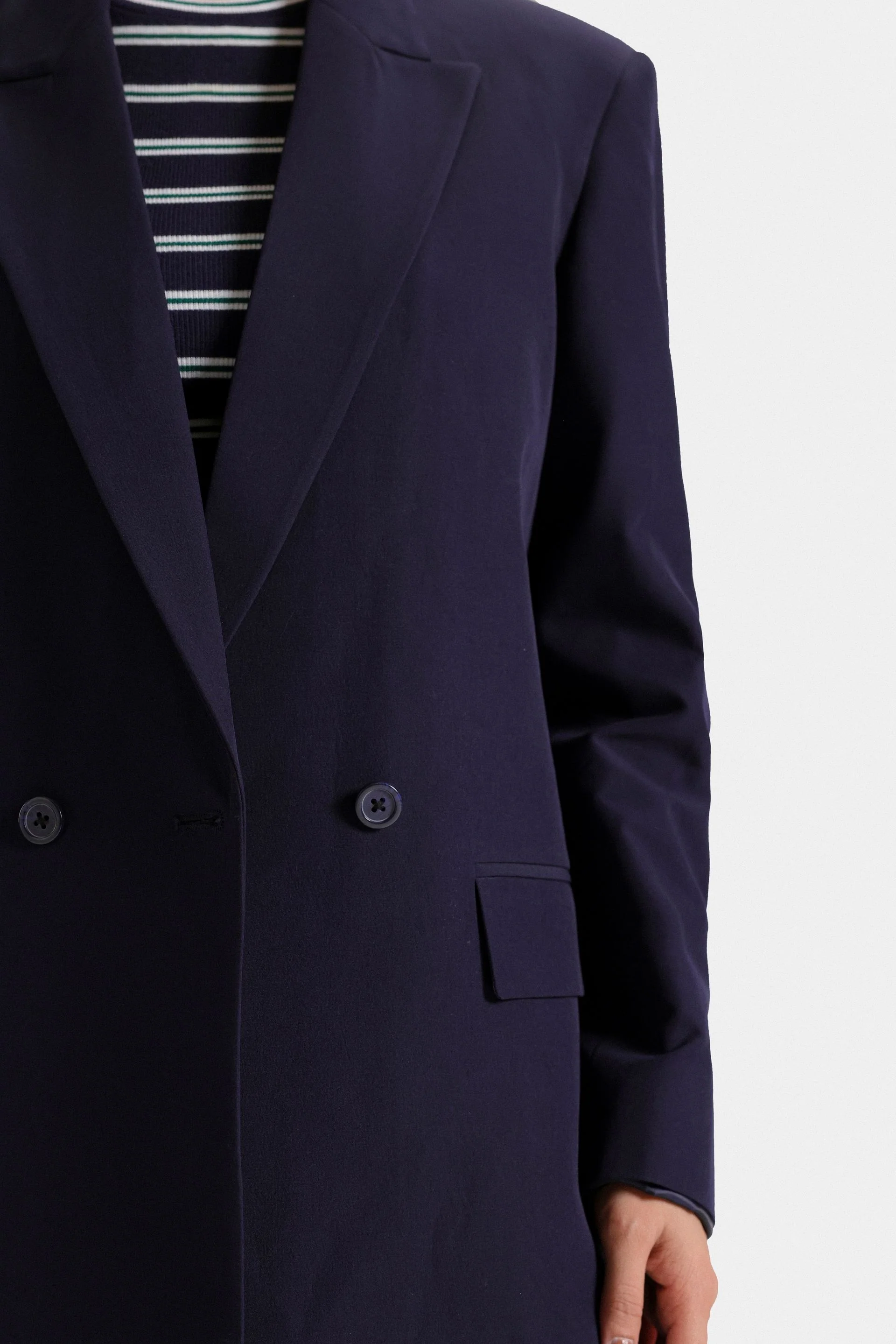 Notch Collar Blazer - Image 9