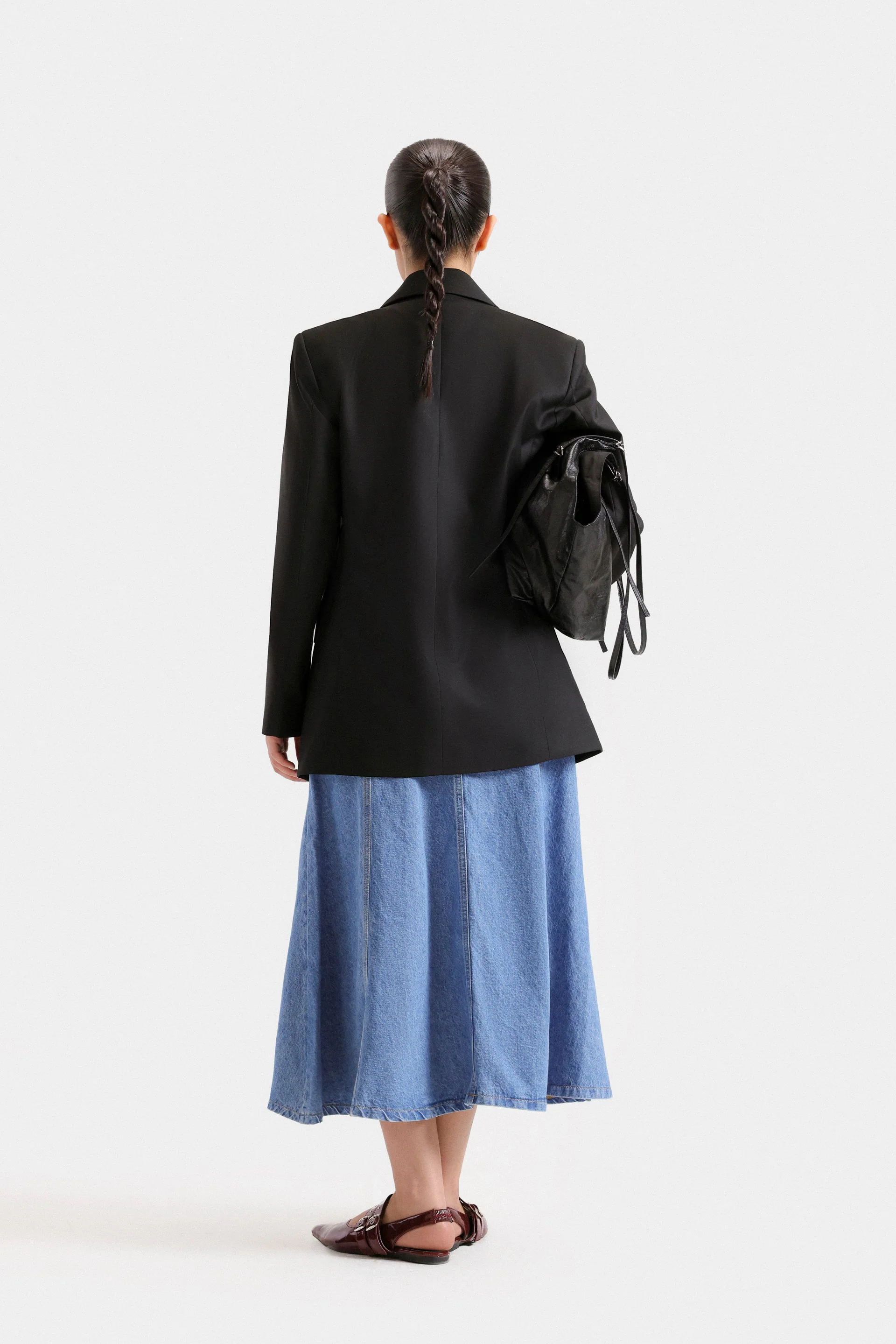 Notched Collar Blazer - Image 4