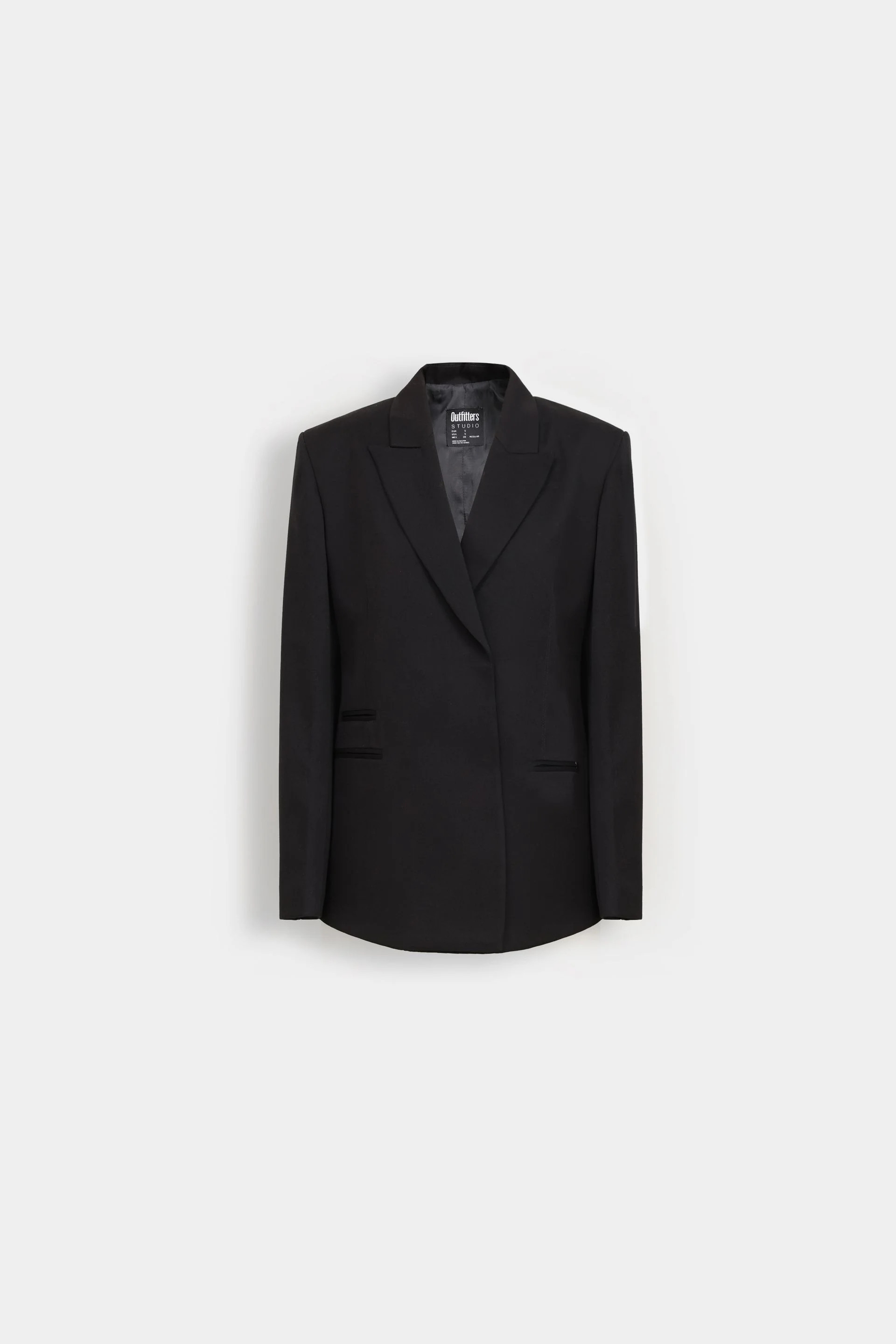 Notched Lapel Collar Straight Cut Blazer - Image 5