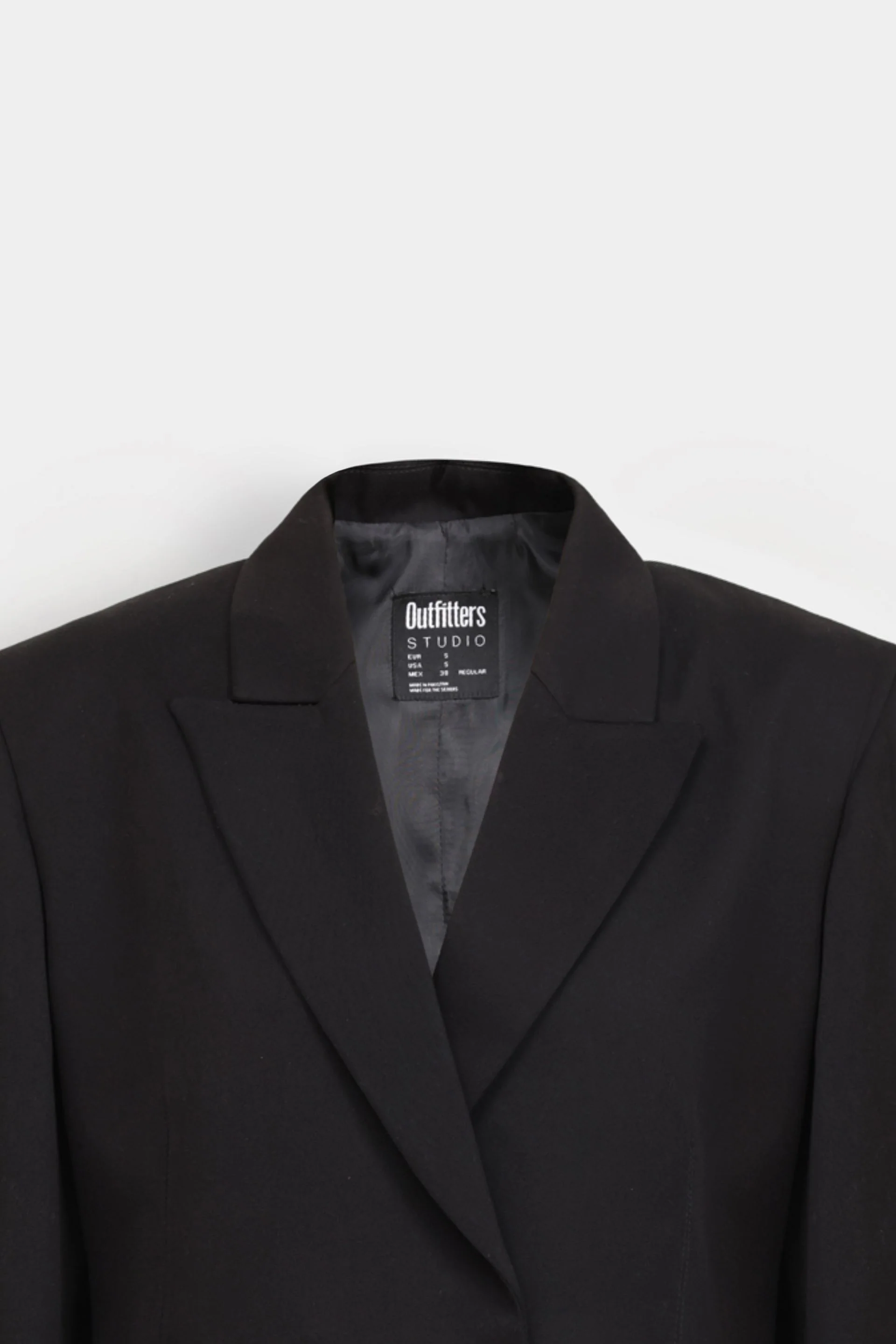 Notched Lapel Collar Straight Cut Blazer - Image 6