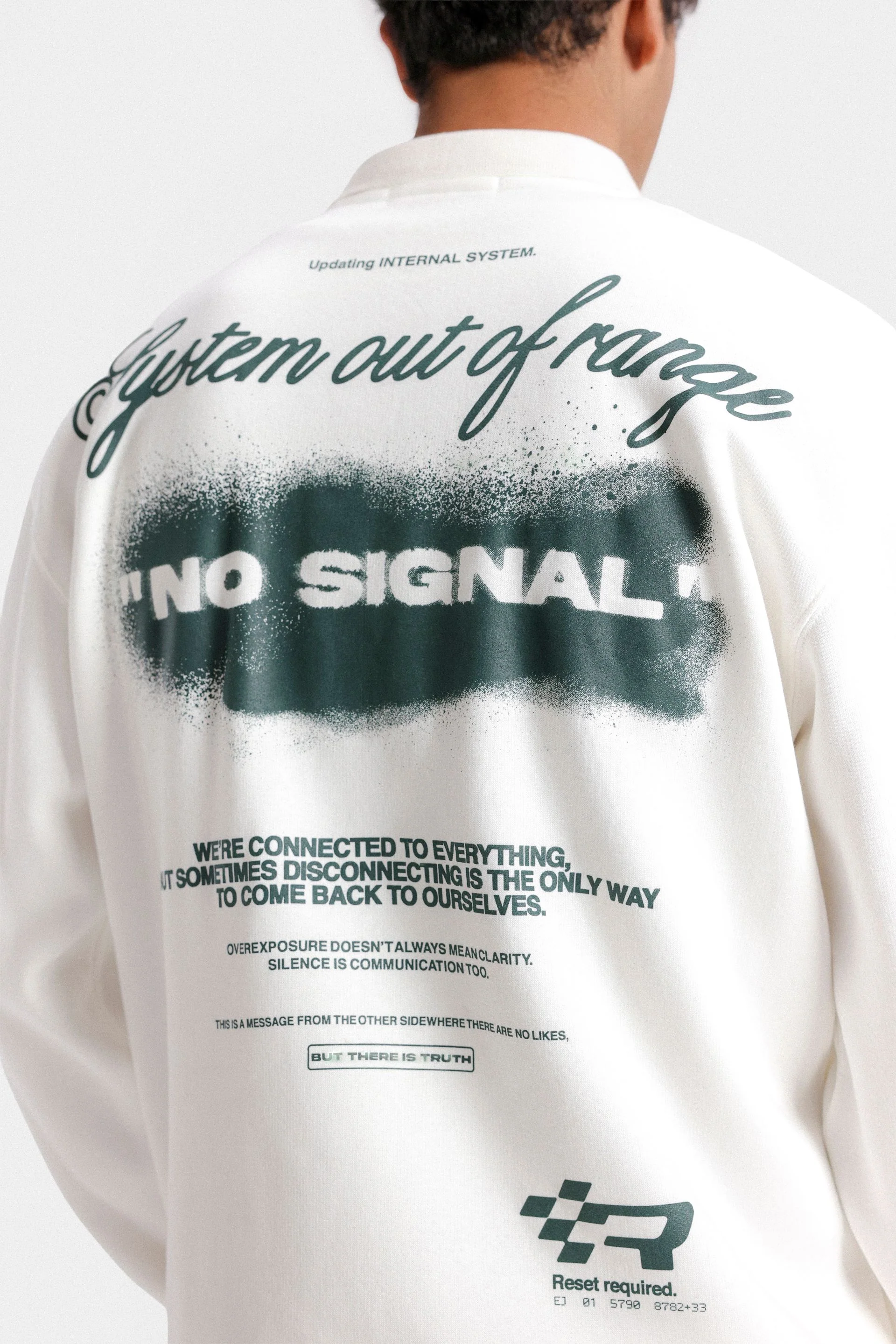 Peter Pan Collar Slogan Print Sweatshirt - Image 5
