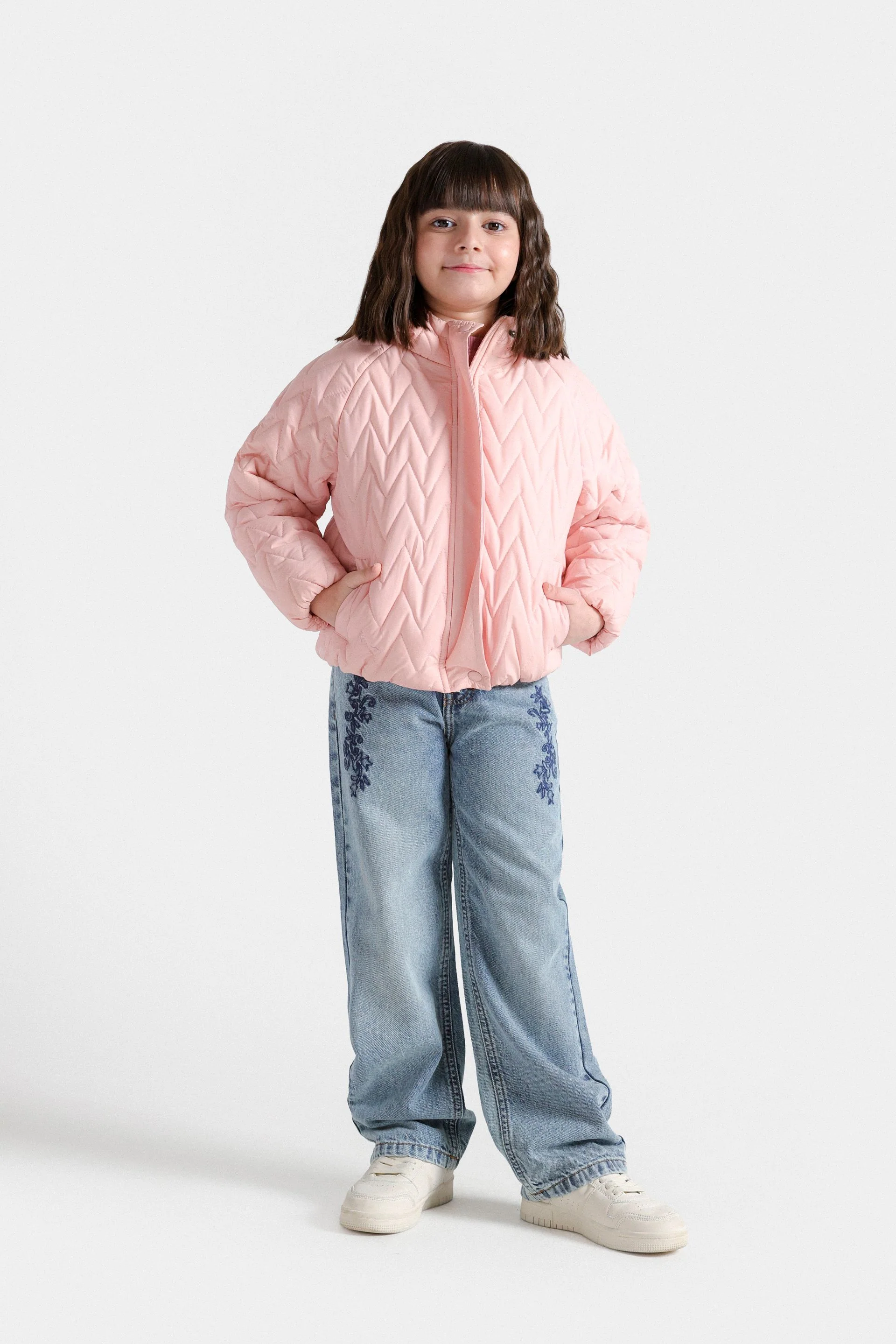 Quilted Puffer Jacket With Hood - Image 4