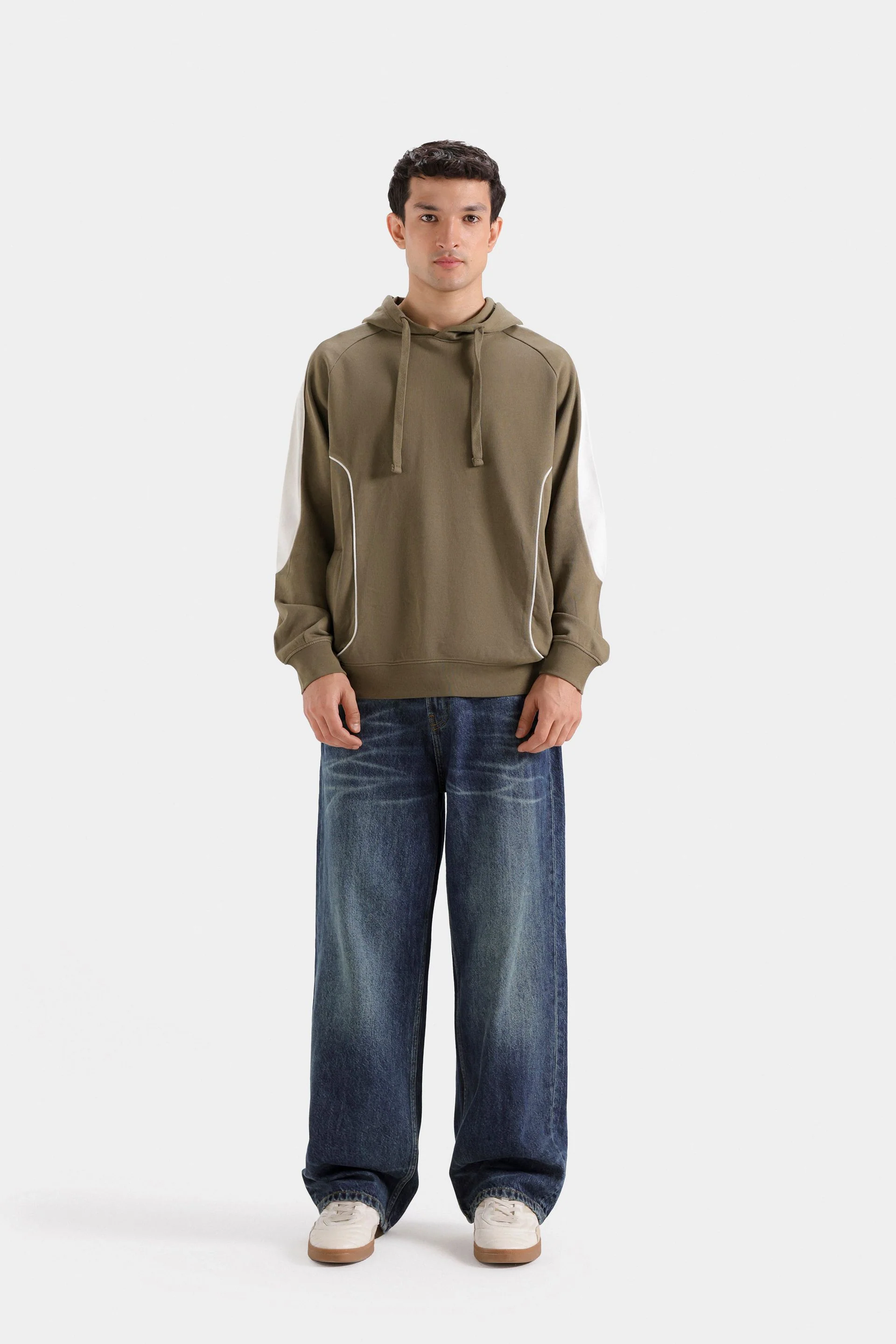 Raglan Color Block Hoodie