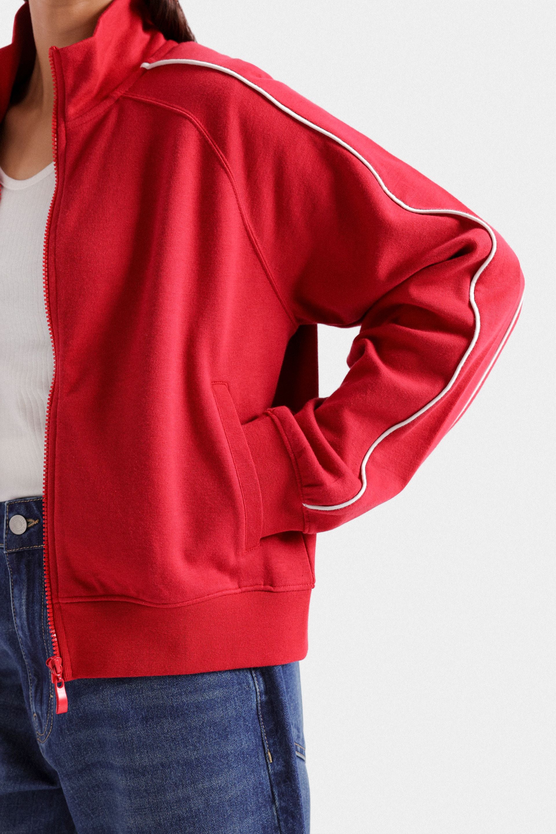 Raglan Sleeves Zipper - Image 2