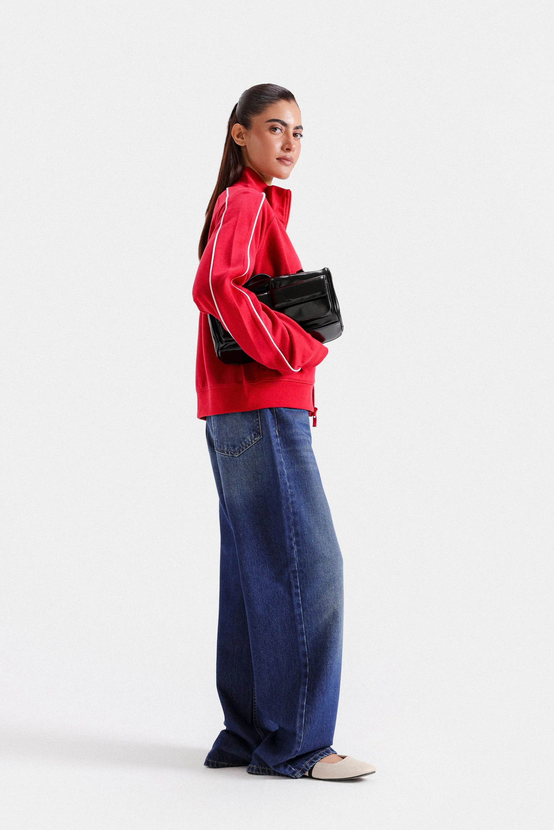 Raglan Sleeves Zipper - Image 3