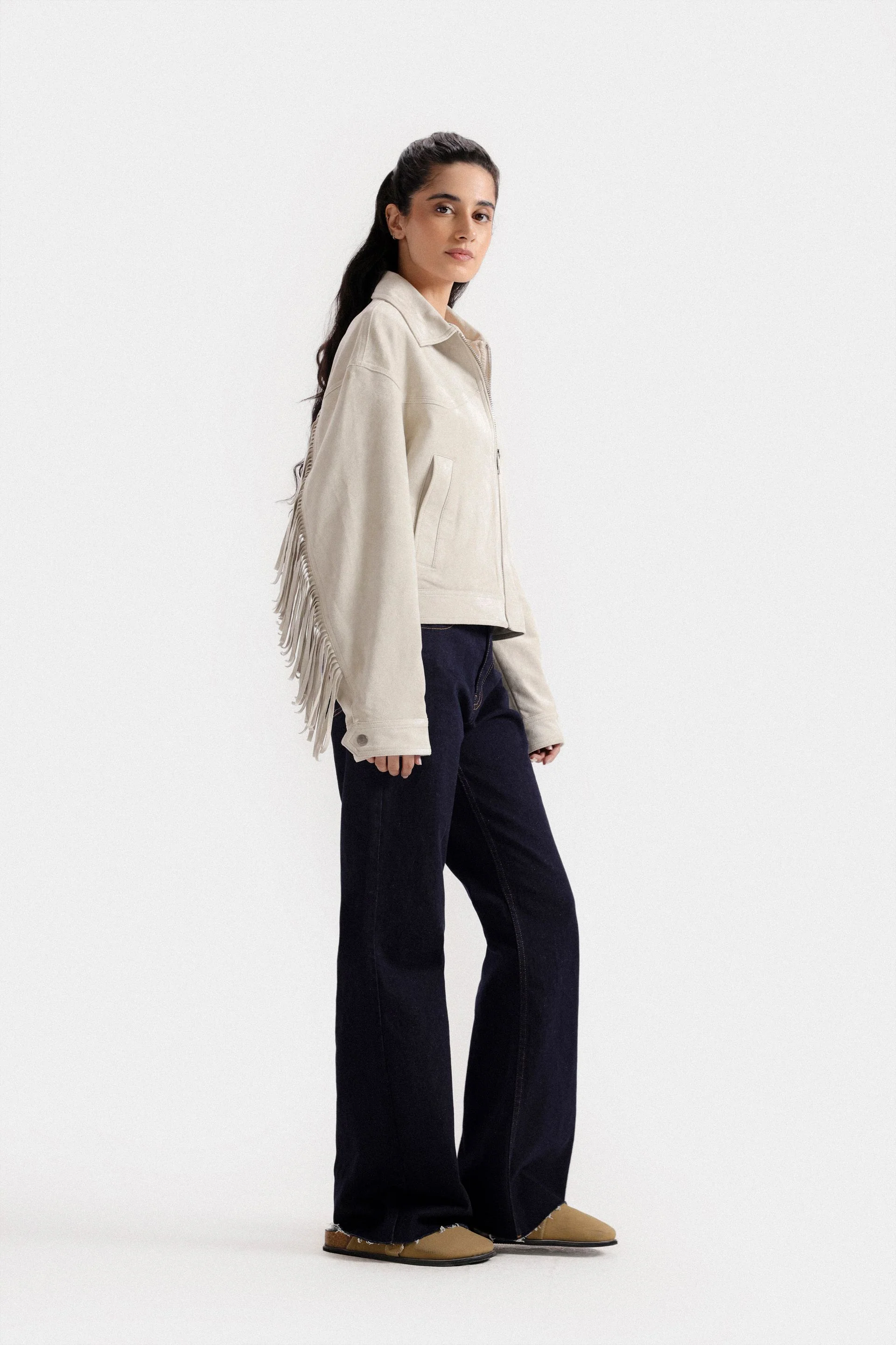 Relaxed Fit Suede Jacket - Image 10