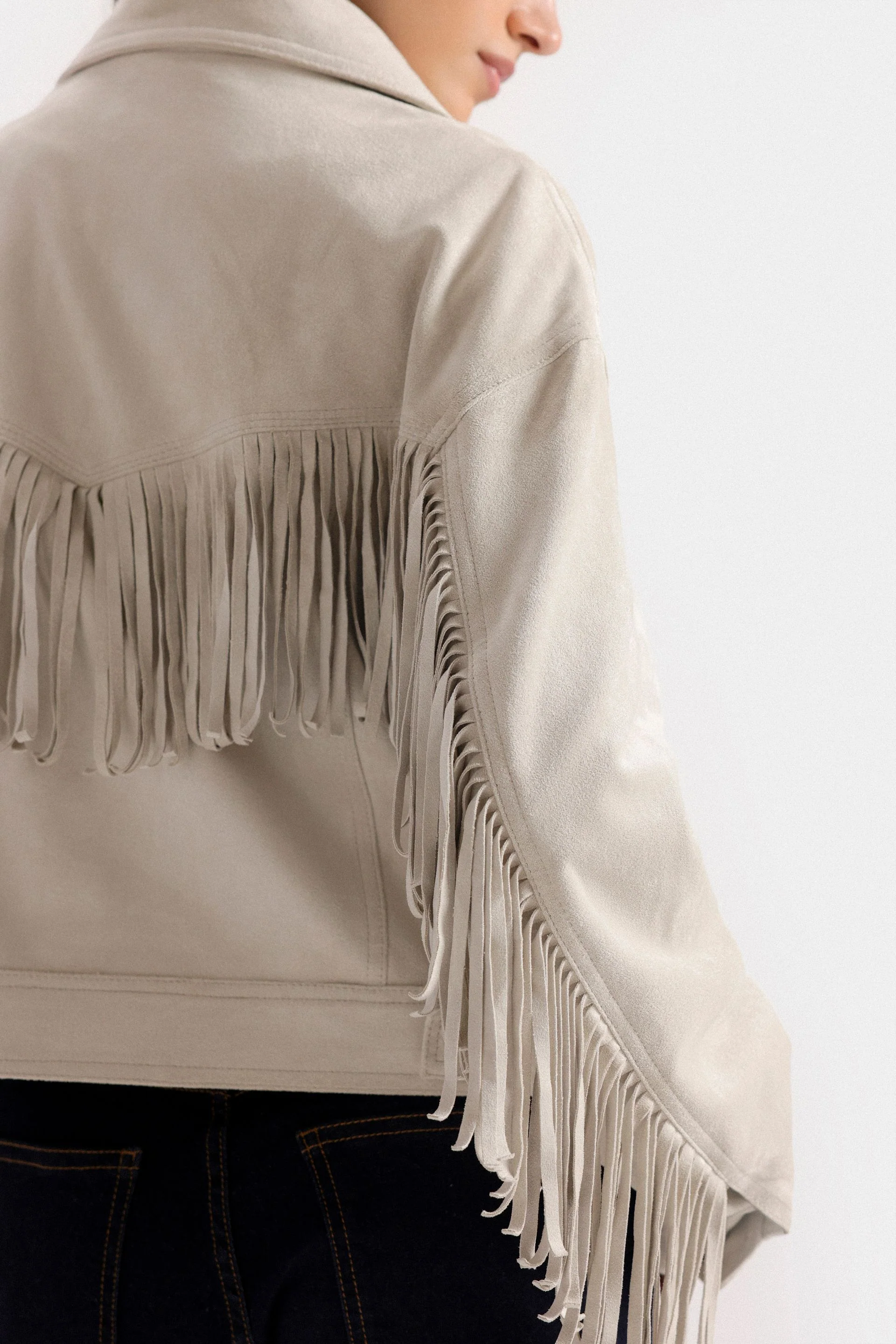 Relaxed Fit Suede Jacket - Image 11