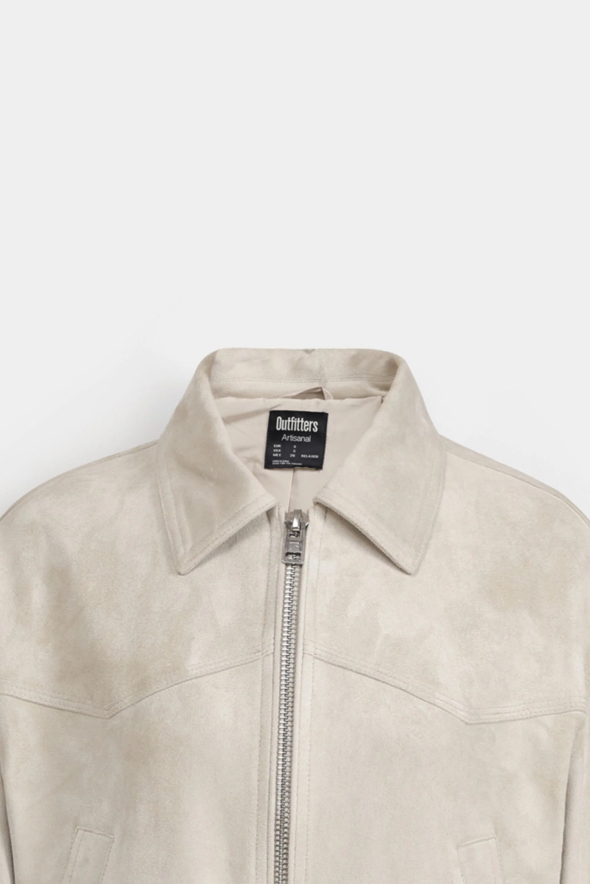 Relaxed Fit Suede Jacket - Image 14