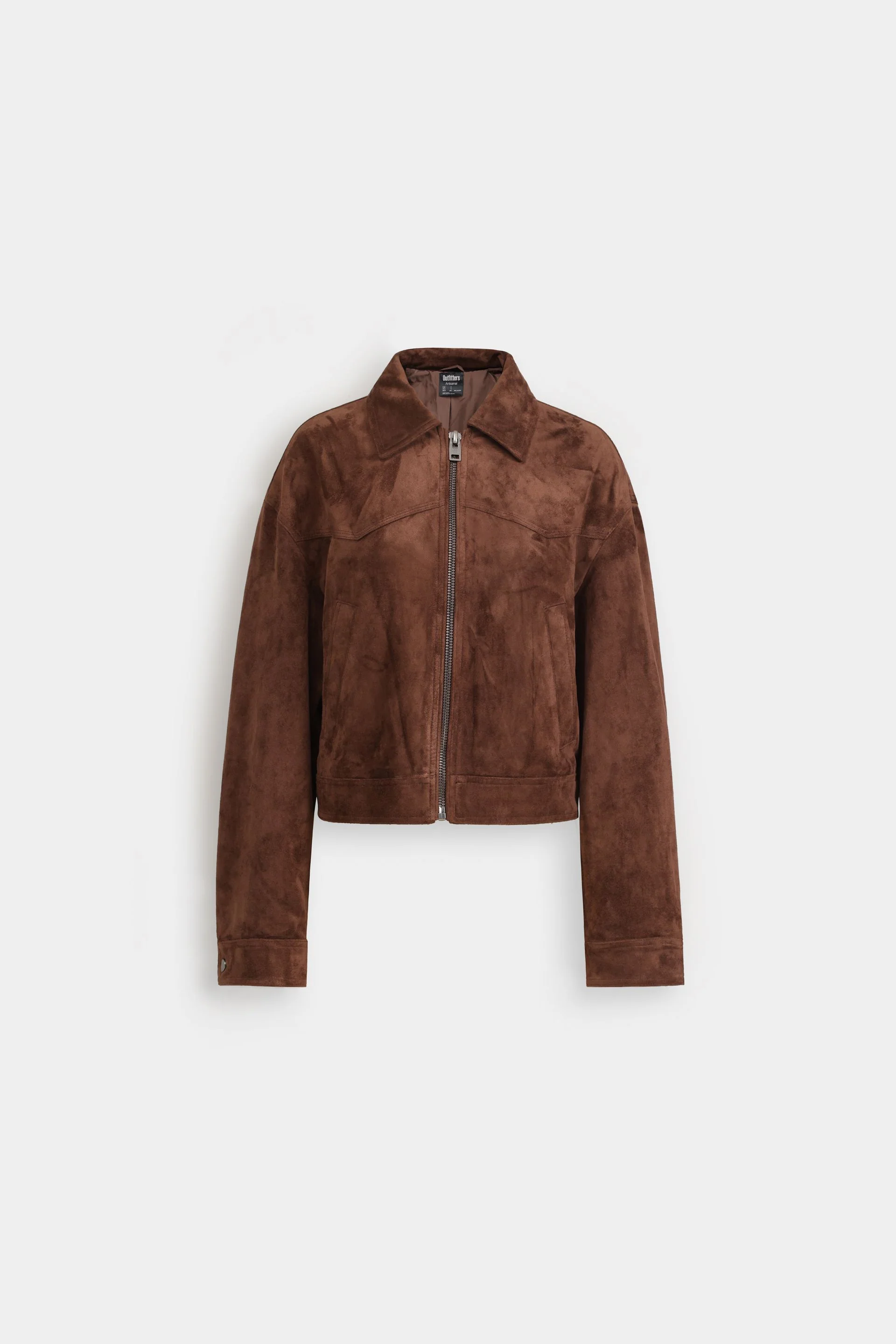 Relaxed Fit Suede Jacket - Image 5