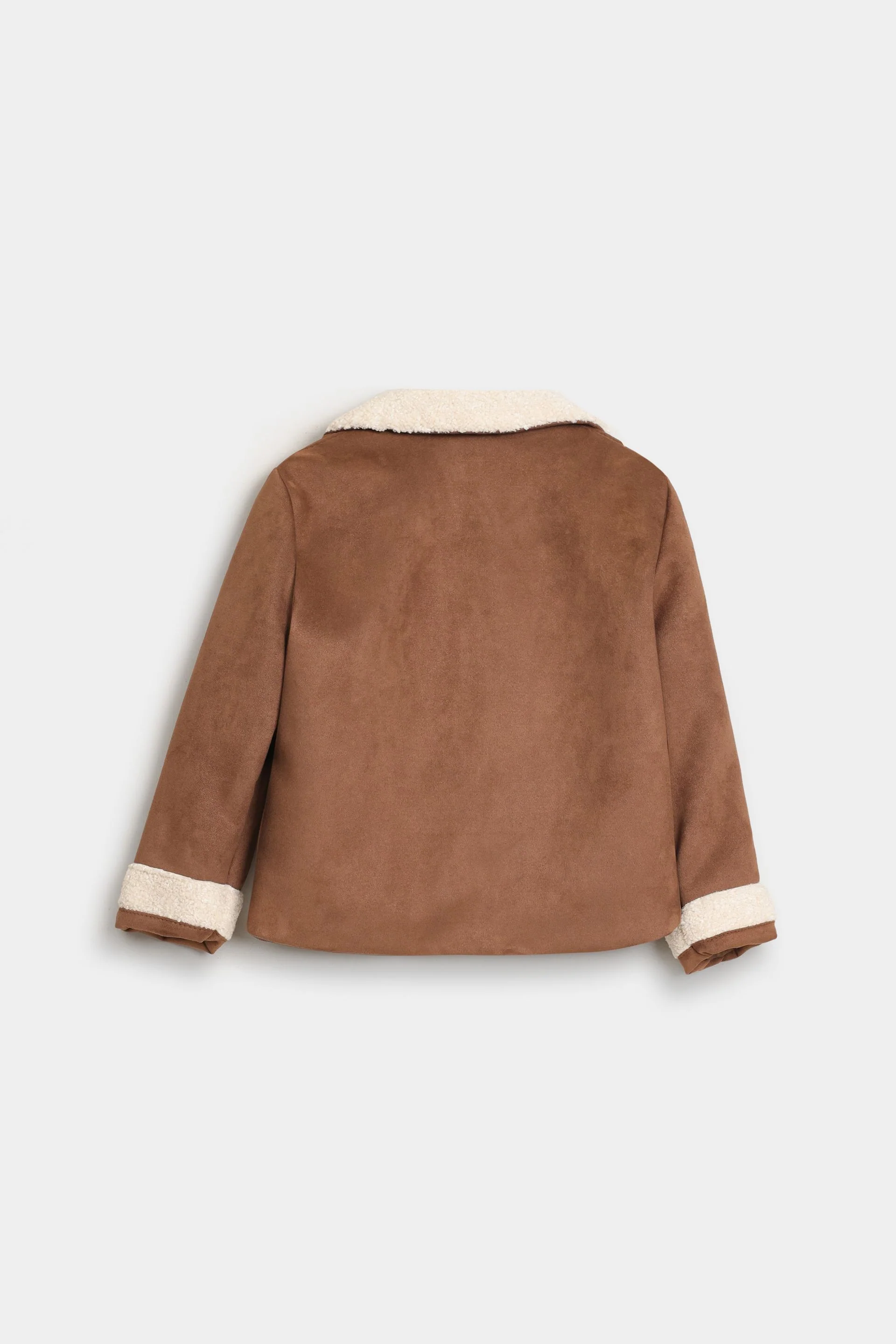 Sherpa Collar Suede Jacket - Image 8