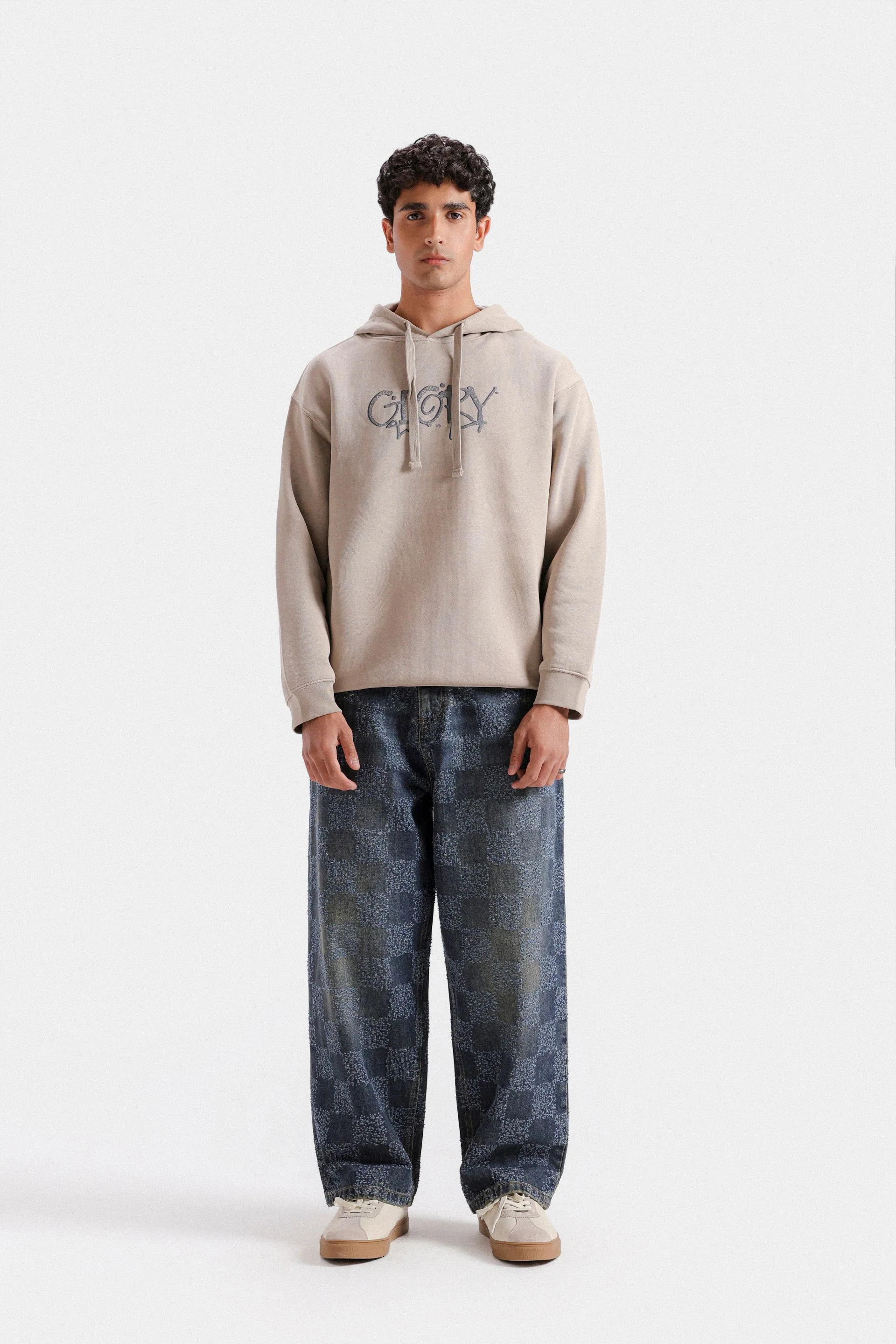 Slogan Print Hoodie