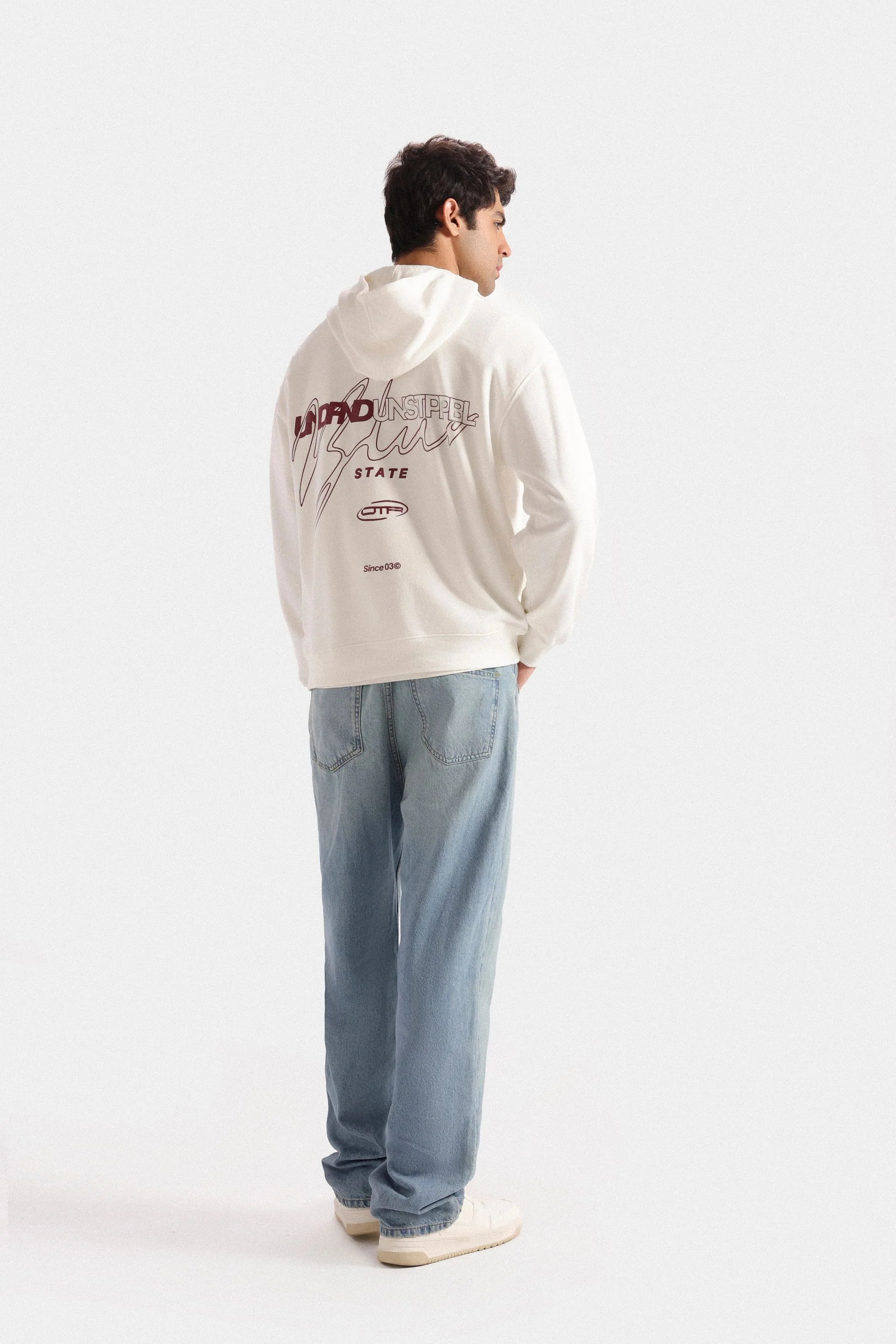Slogan Print Hoodie - Image 4