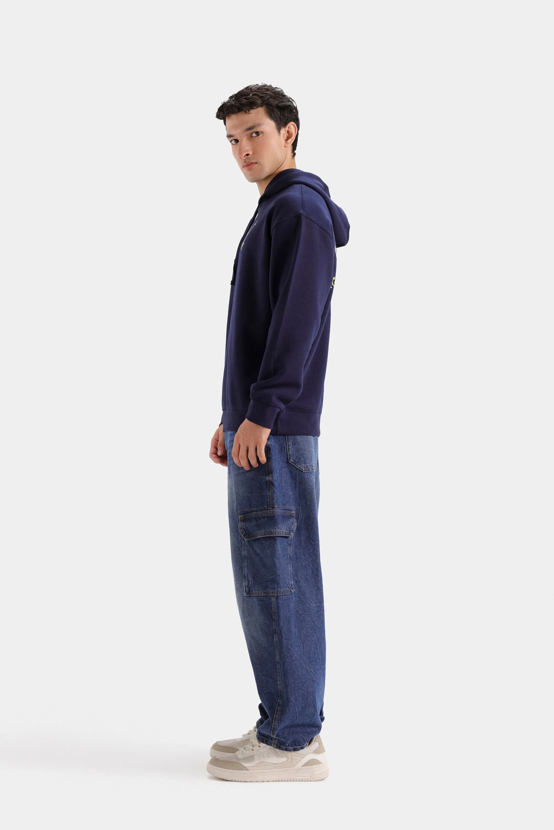 Slogan Print Hoodie - Image 3