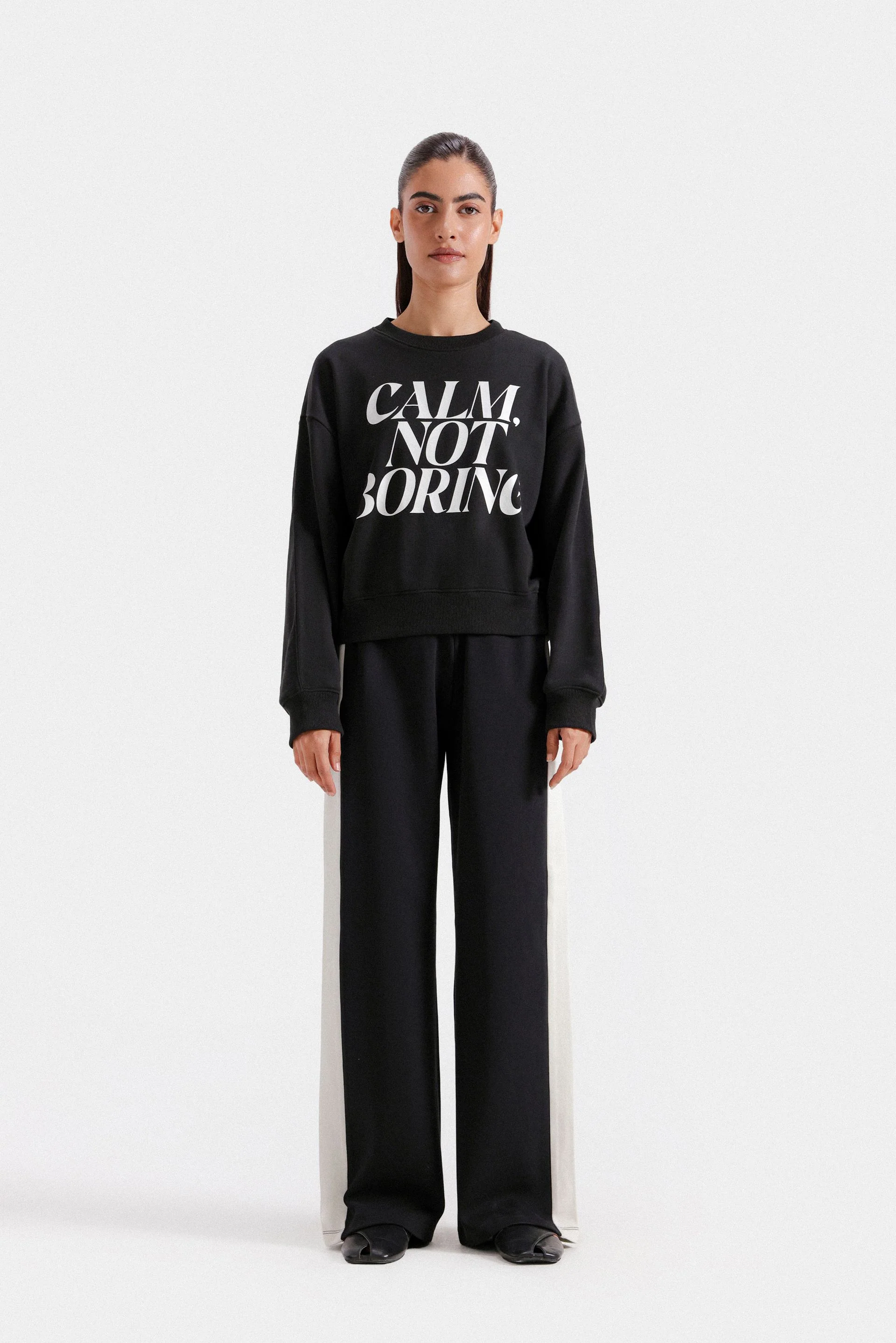 Slogan Print Sweatshirt