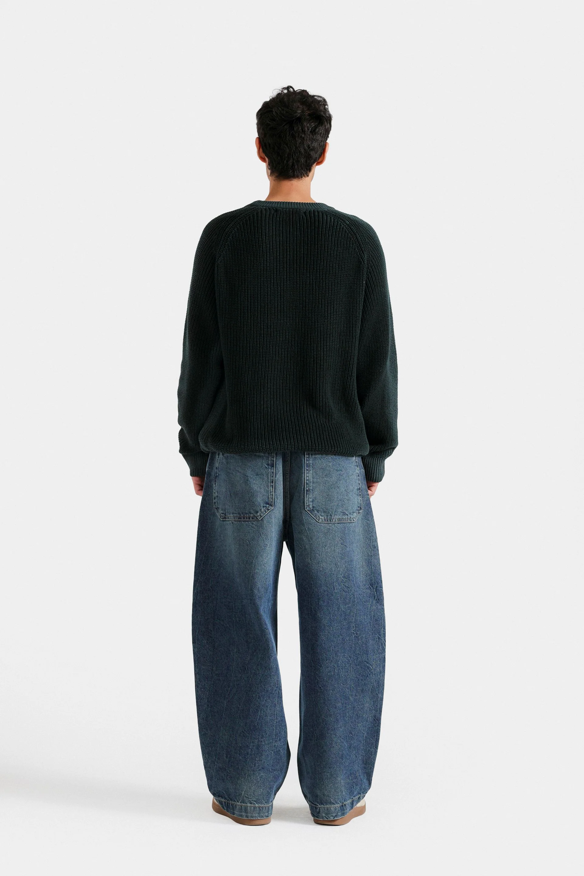 Spray Print Ribbed Sweater - Image 4
