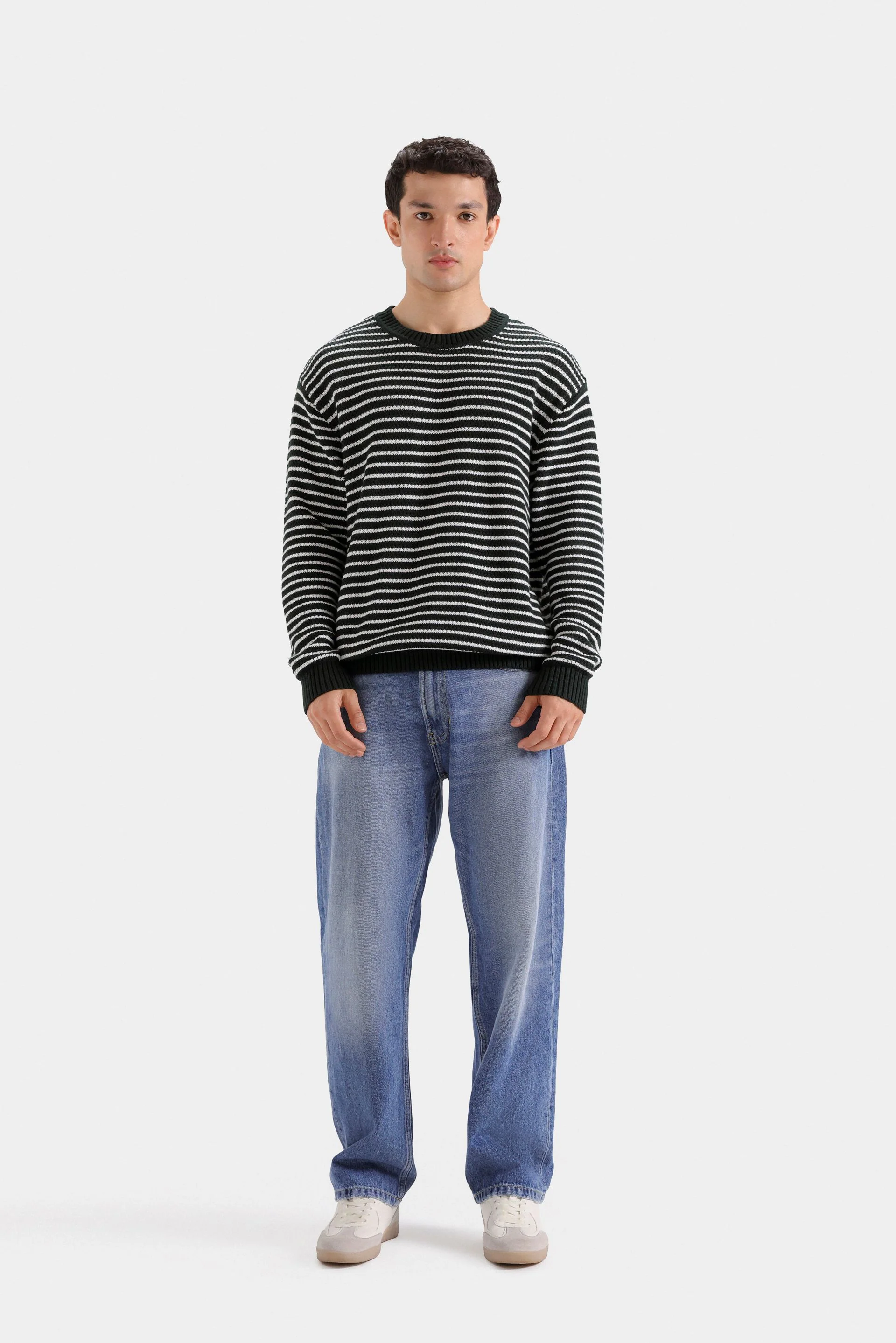 Striped Jacquard Sweater