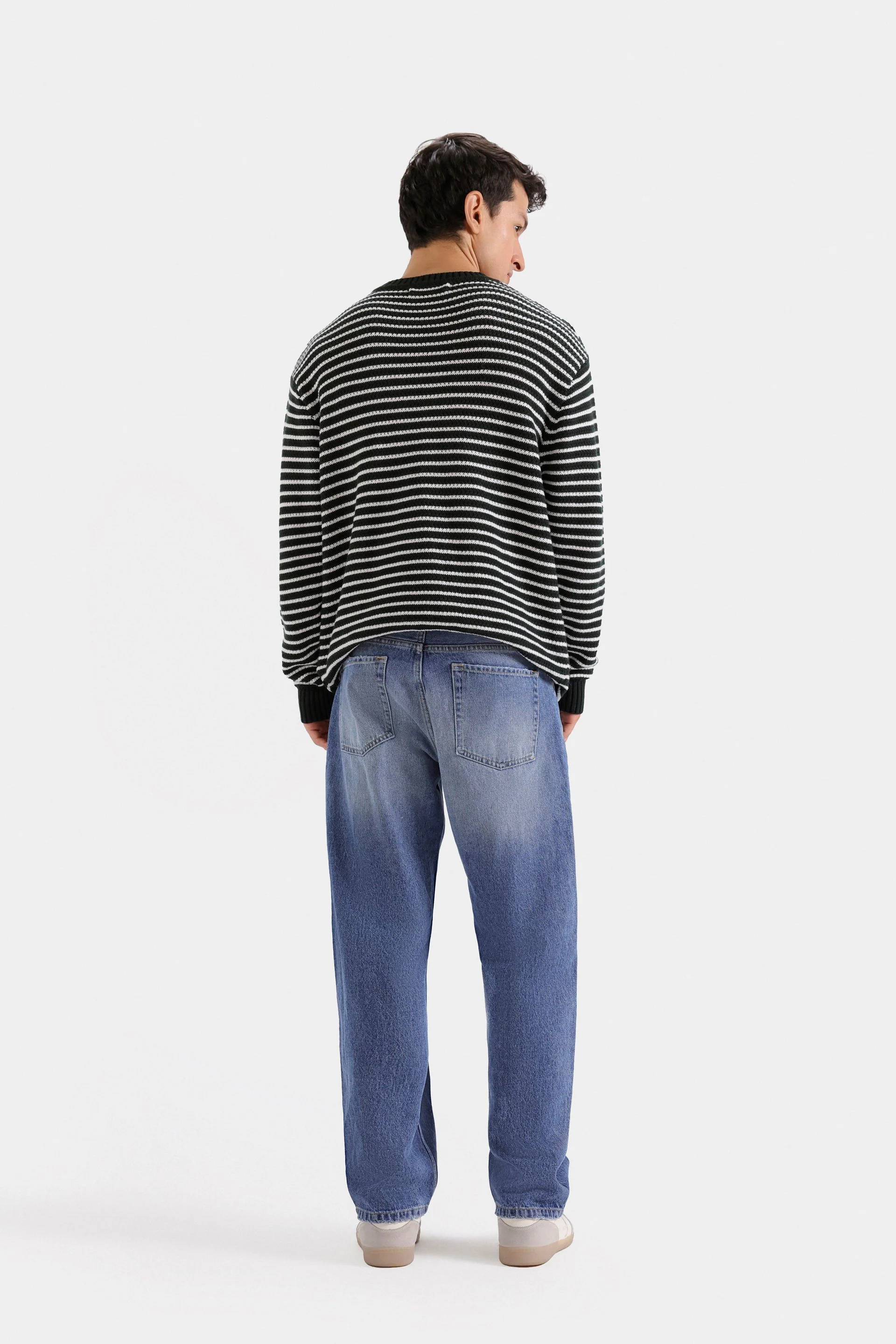 Striped Jacquard Sweater - Image 4
