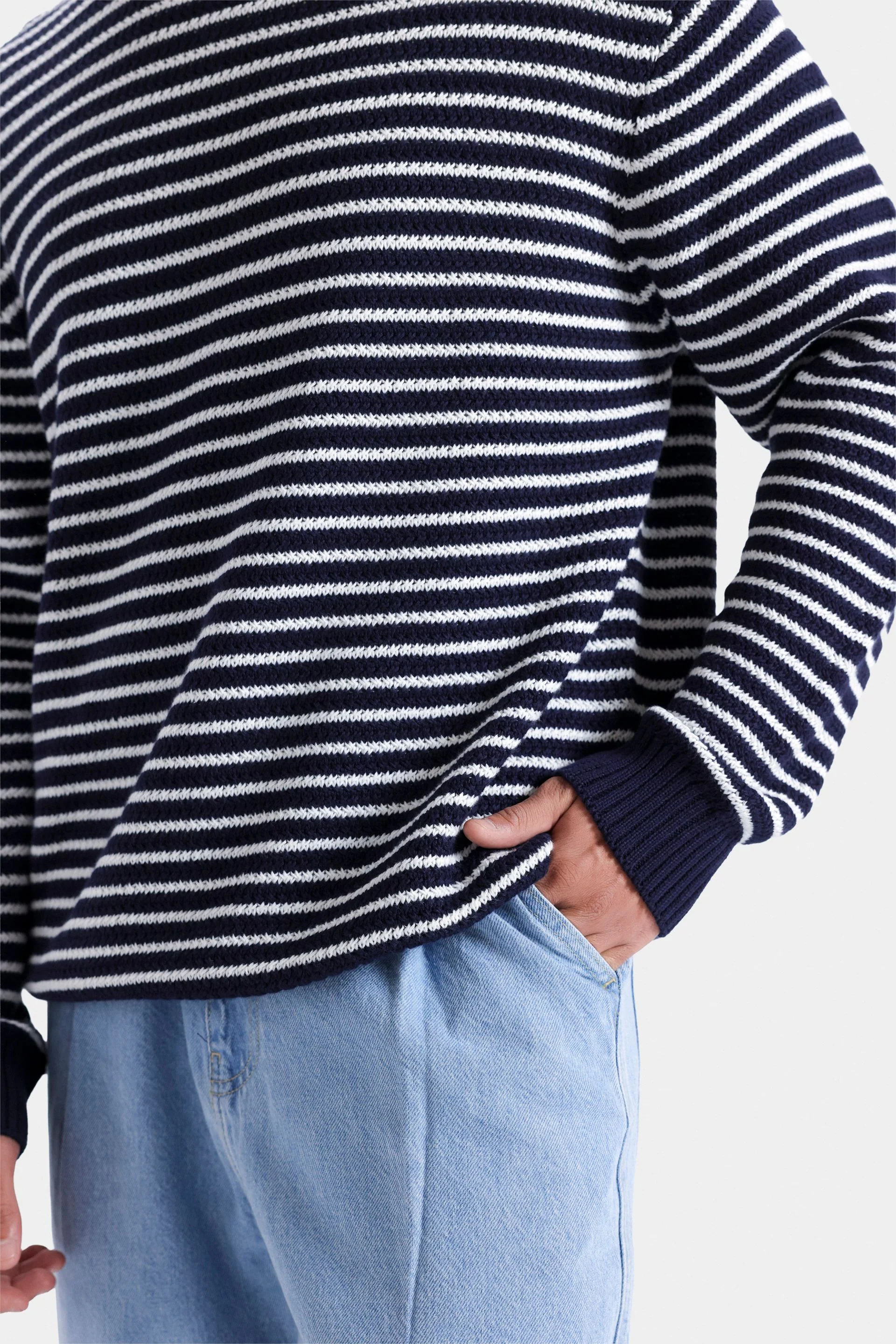Striped Jacquard Sweater - Image 9
