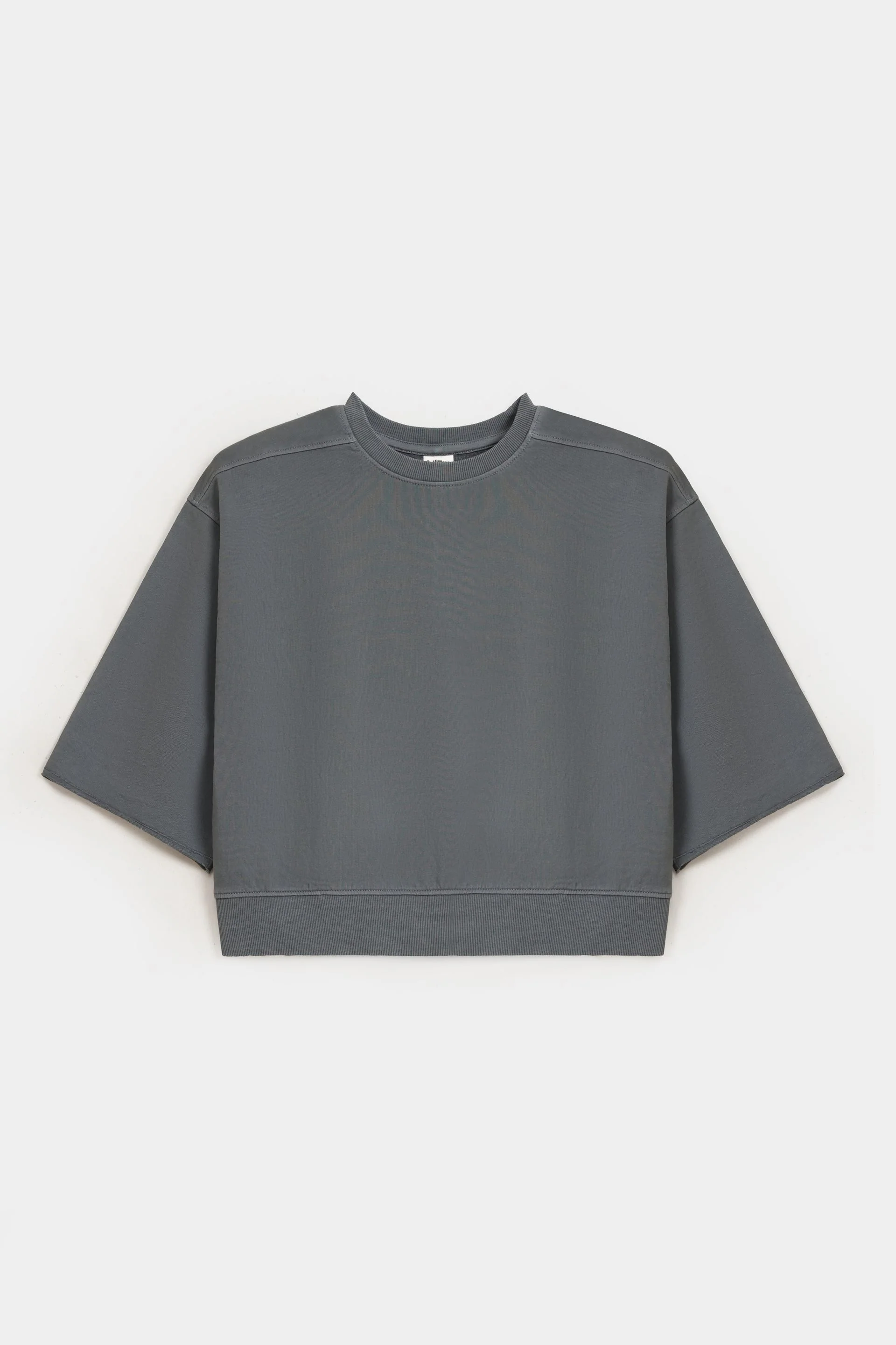Super Cropped Cut and Sew Sweatshirt - Image 5