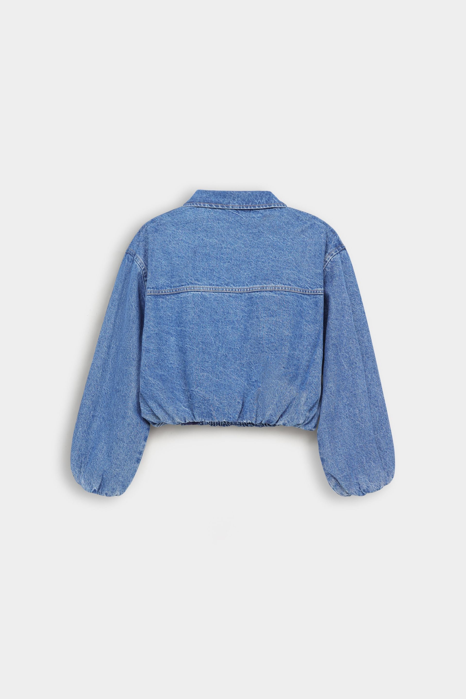Super Cropped Denim Jacket - Image 7