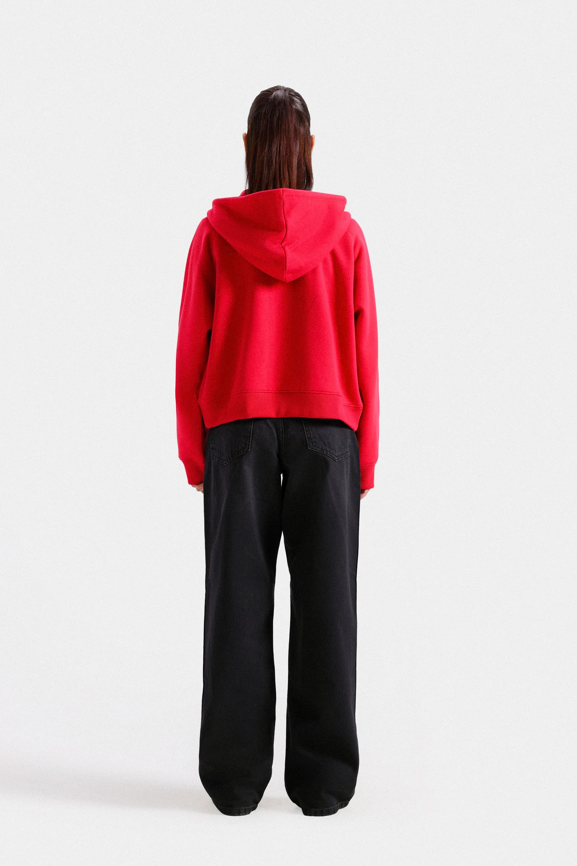 Super Cropped Zipper Hoodie - Image 4