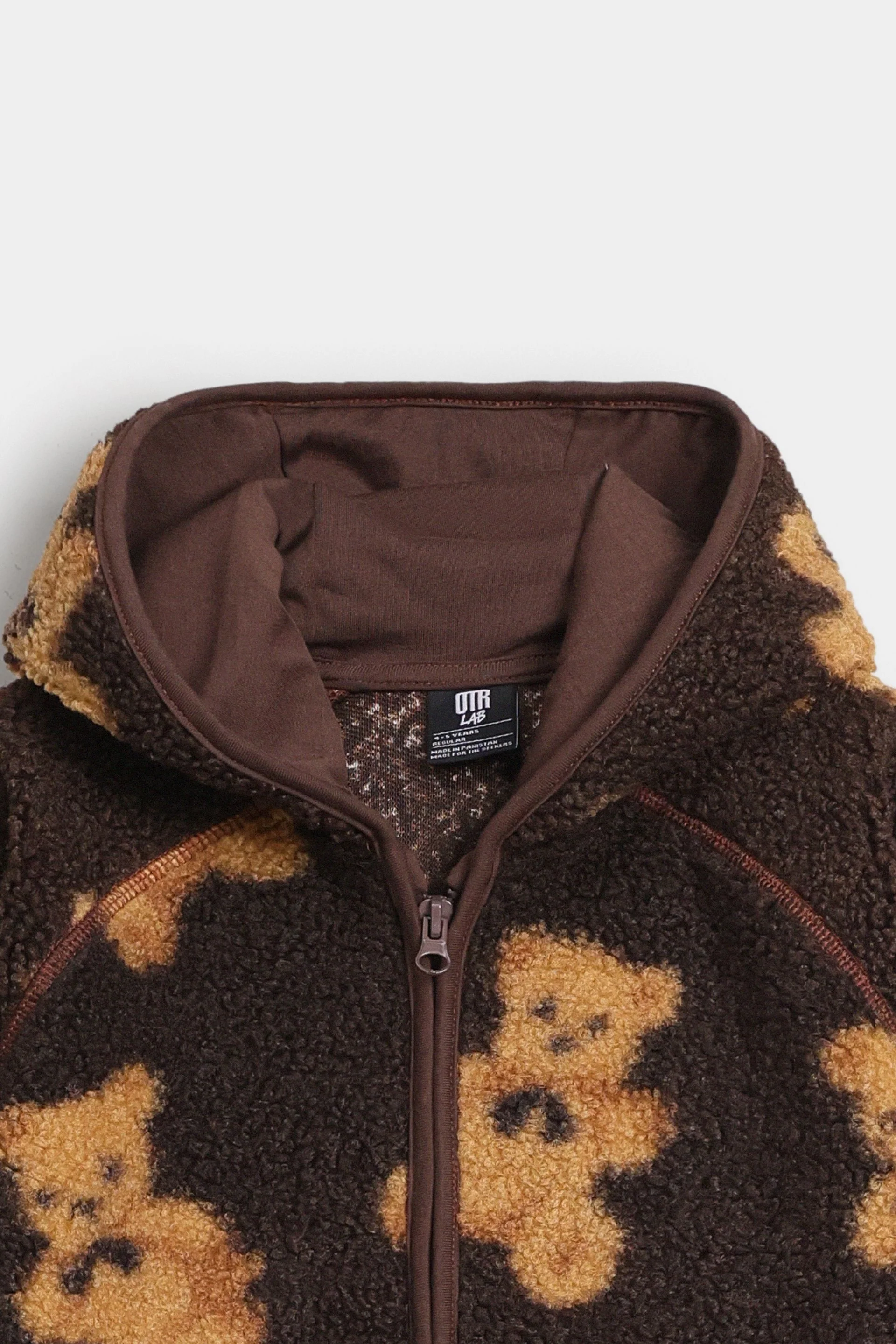 Teddy Bear Fur Zipper Jacket - Image 2