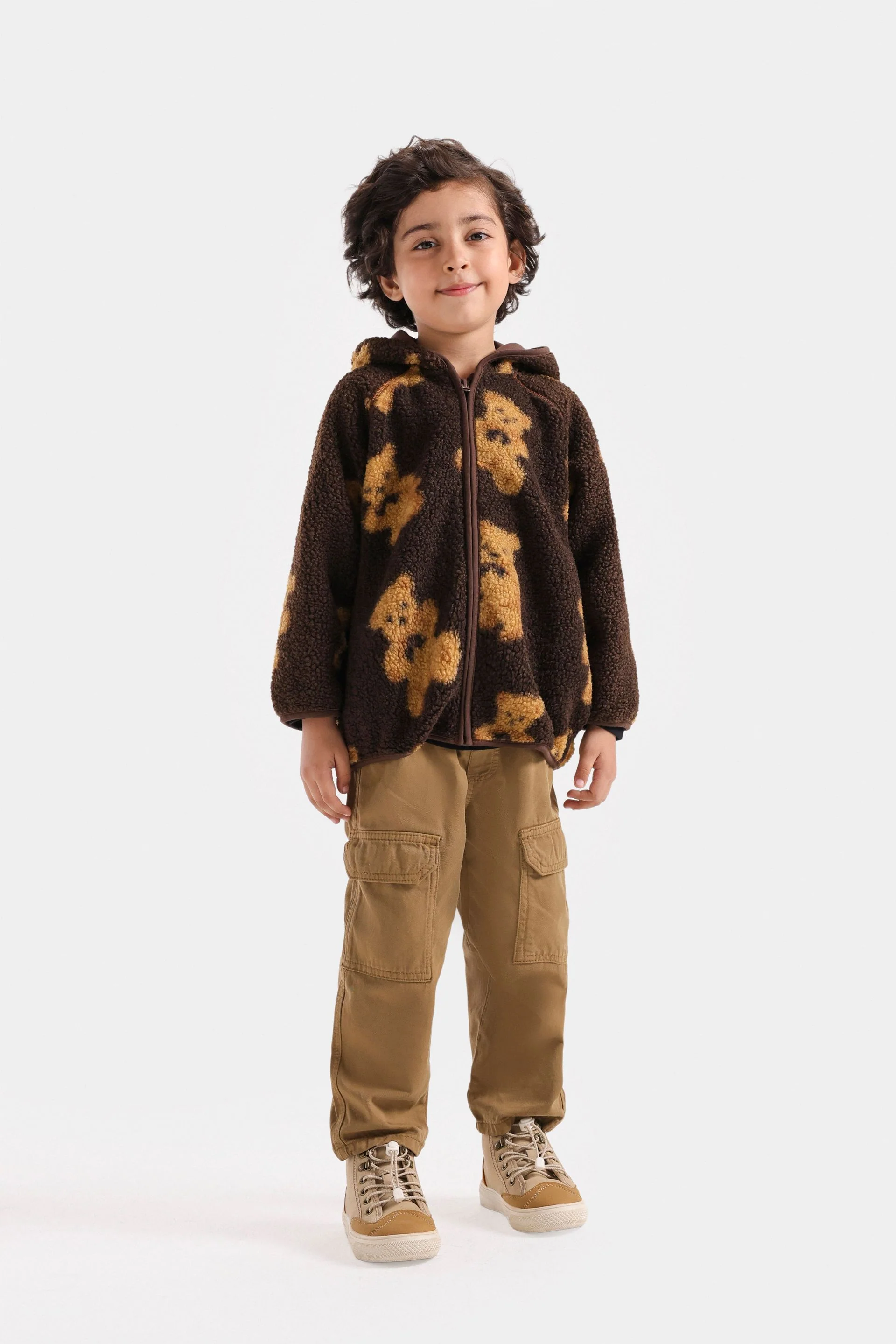 Teddy Bear Fur Zipper Jacket - Image 4