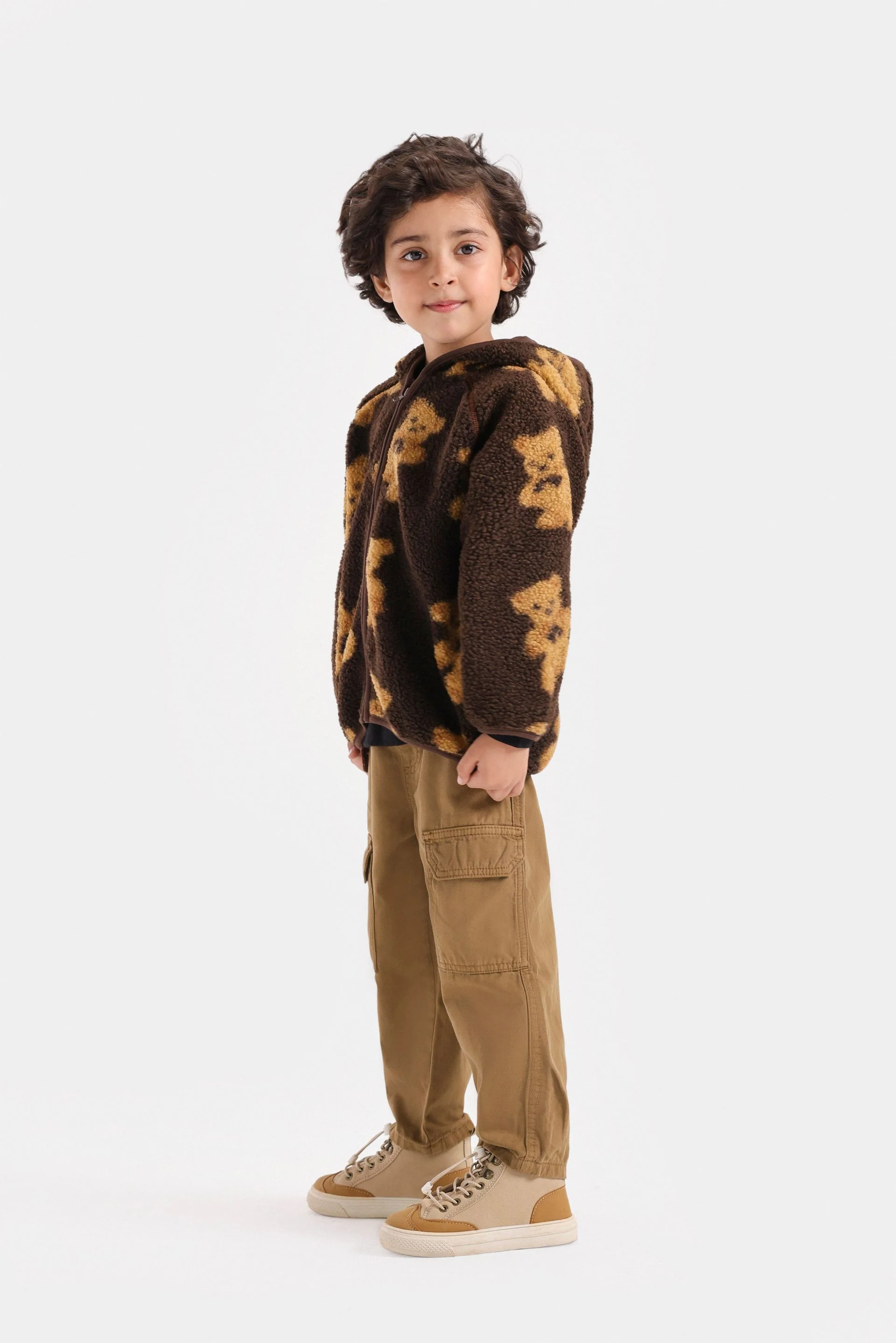 Teddy Bear Fur Zipper Jacket - Image 5