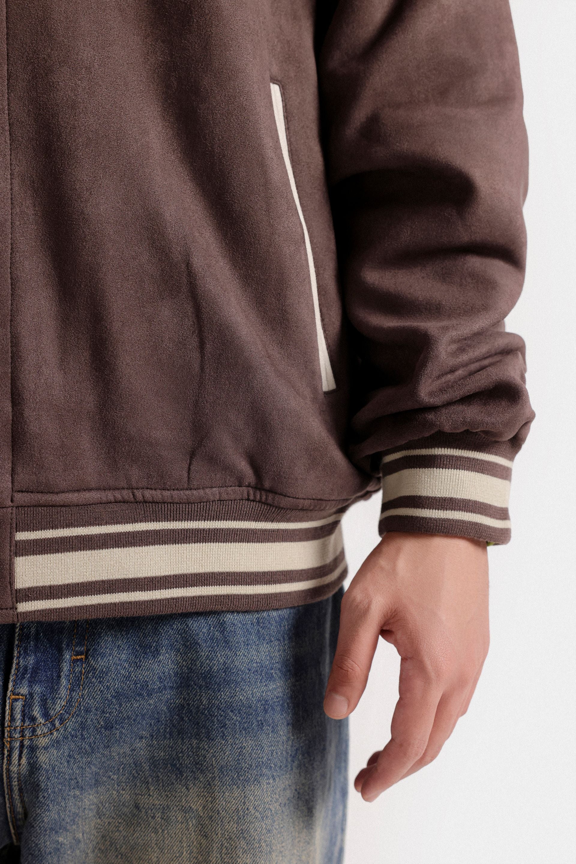 Varsity Suede Jacket - Image 5