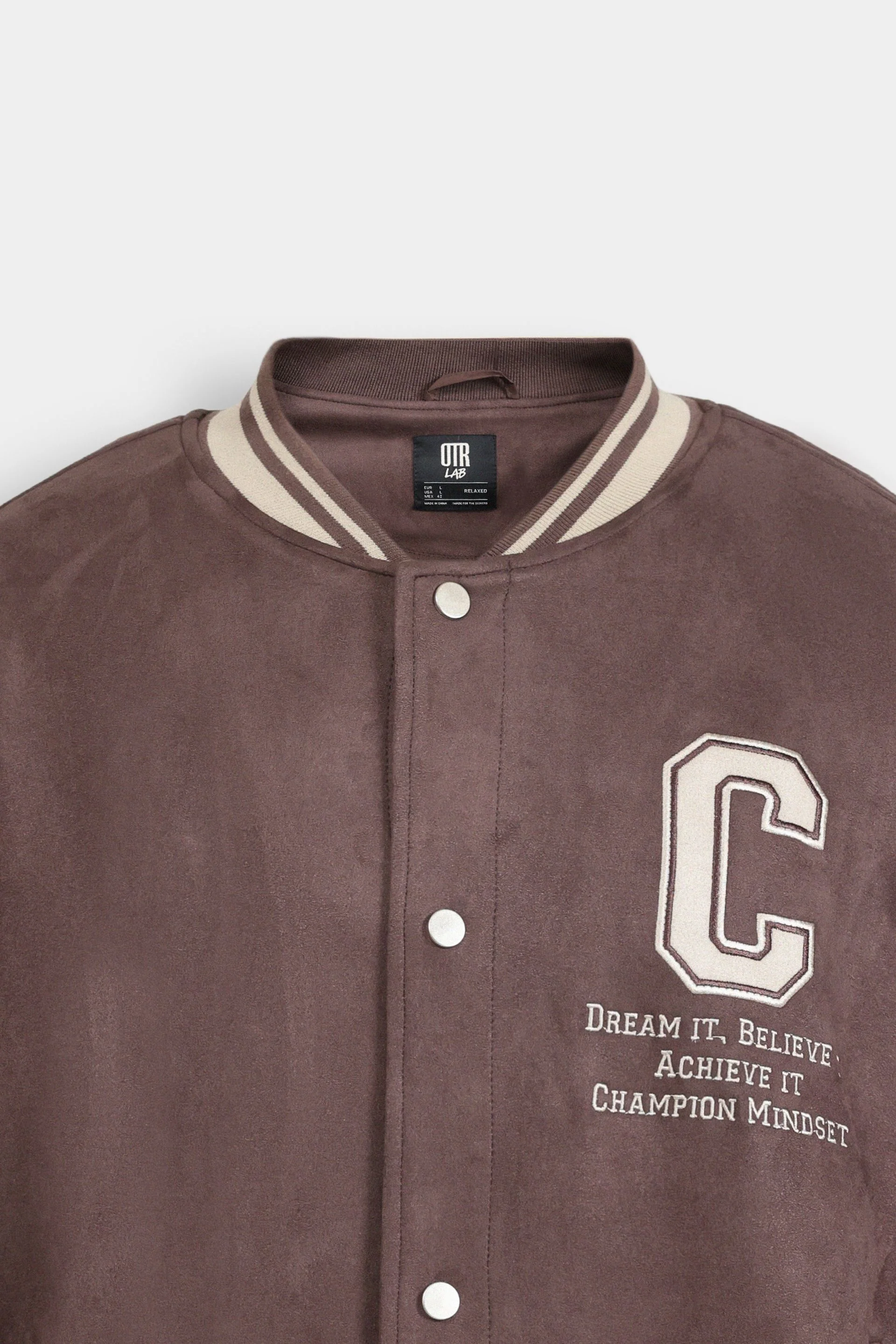Varsity Suede Jacket - Image 7