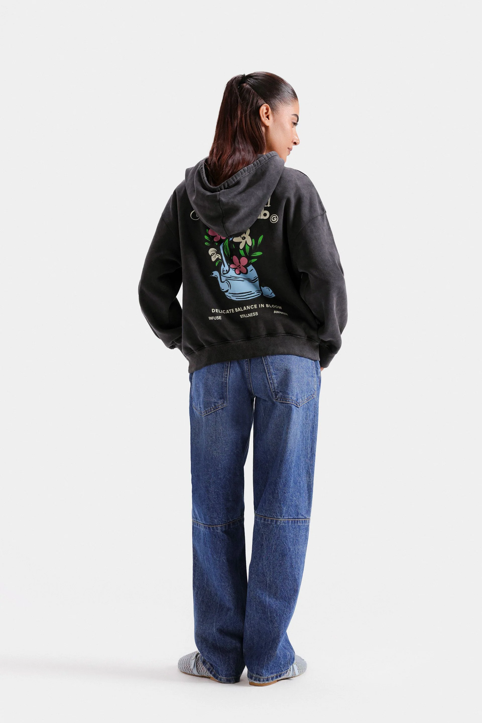 Washed-Out Graphic Hoodie - Image 4