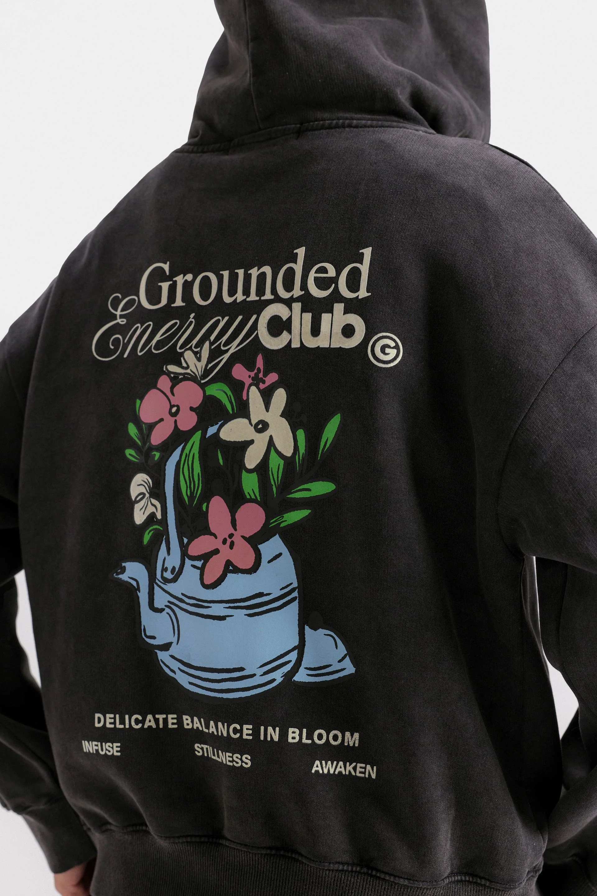 Washed-Out Graphic Hoodie - Image 5