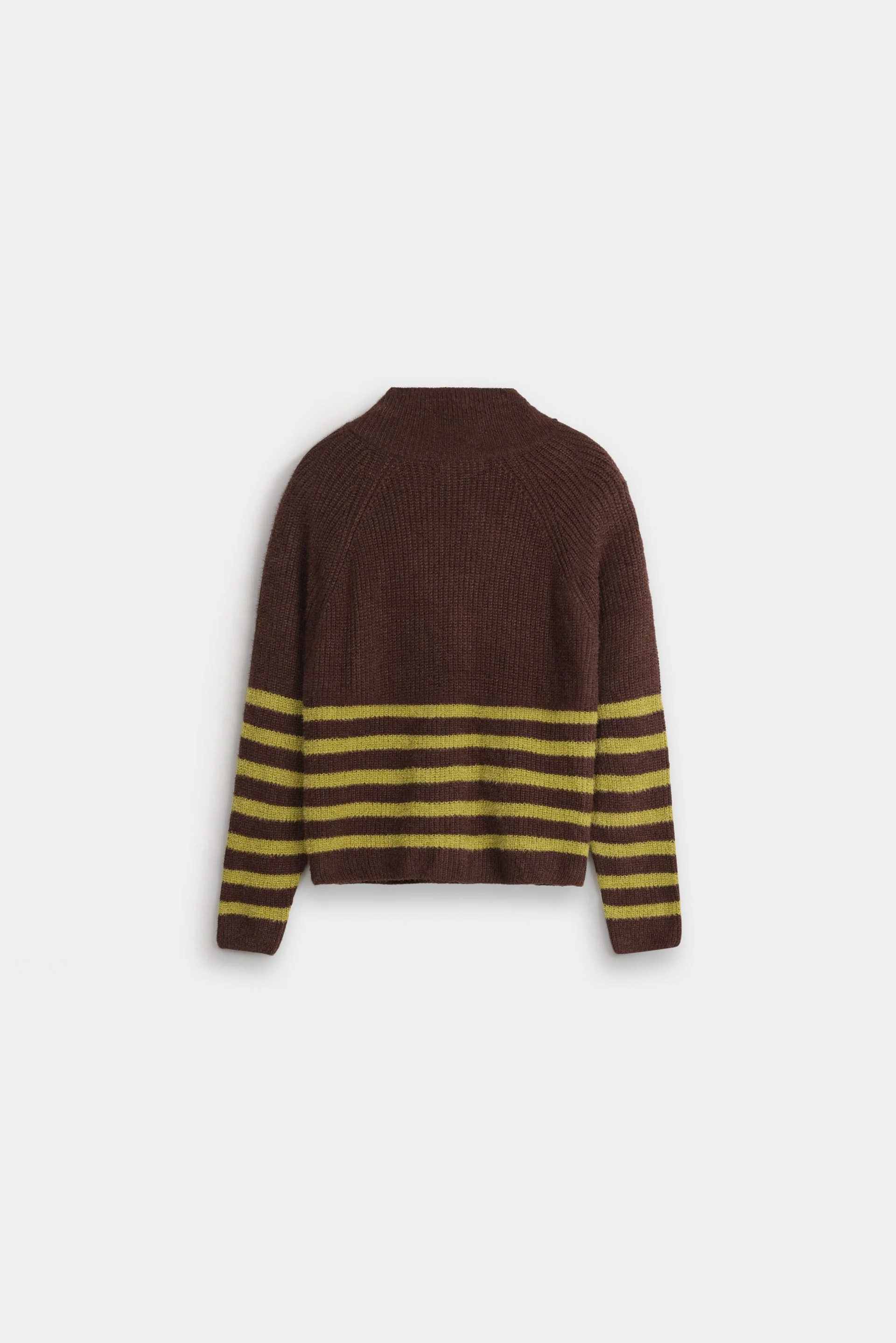 Wrap Collar Striped Sweater - Image 14